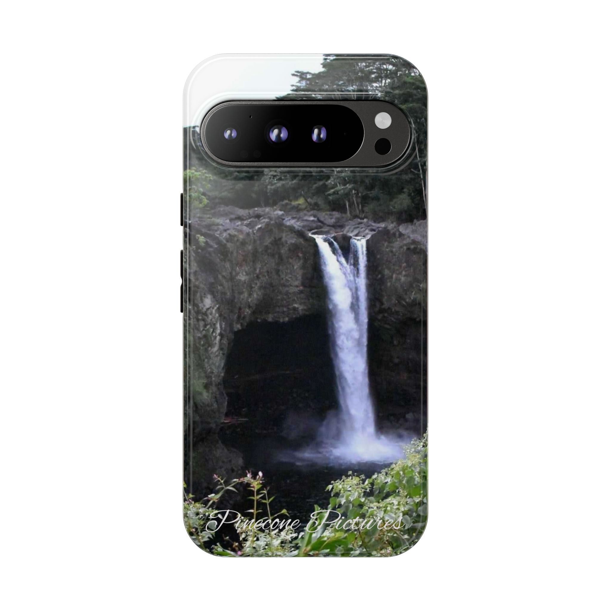 Waterfall Photo Phone Case - Scenic Nature Phone Case with 'Pinecone Pictures' Signature