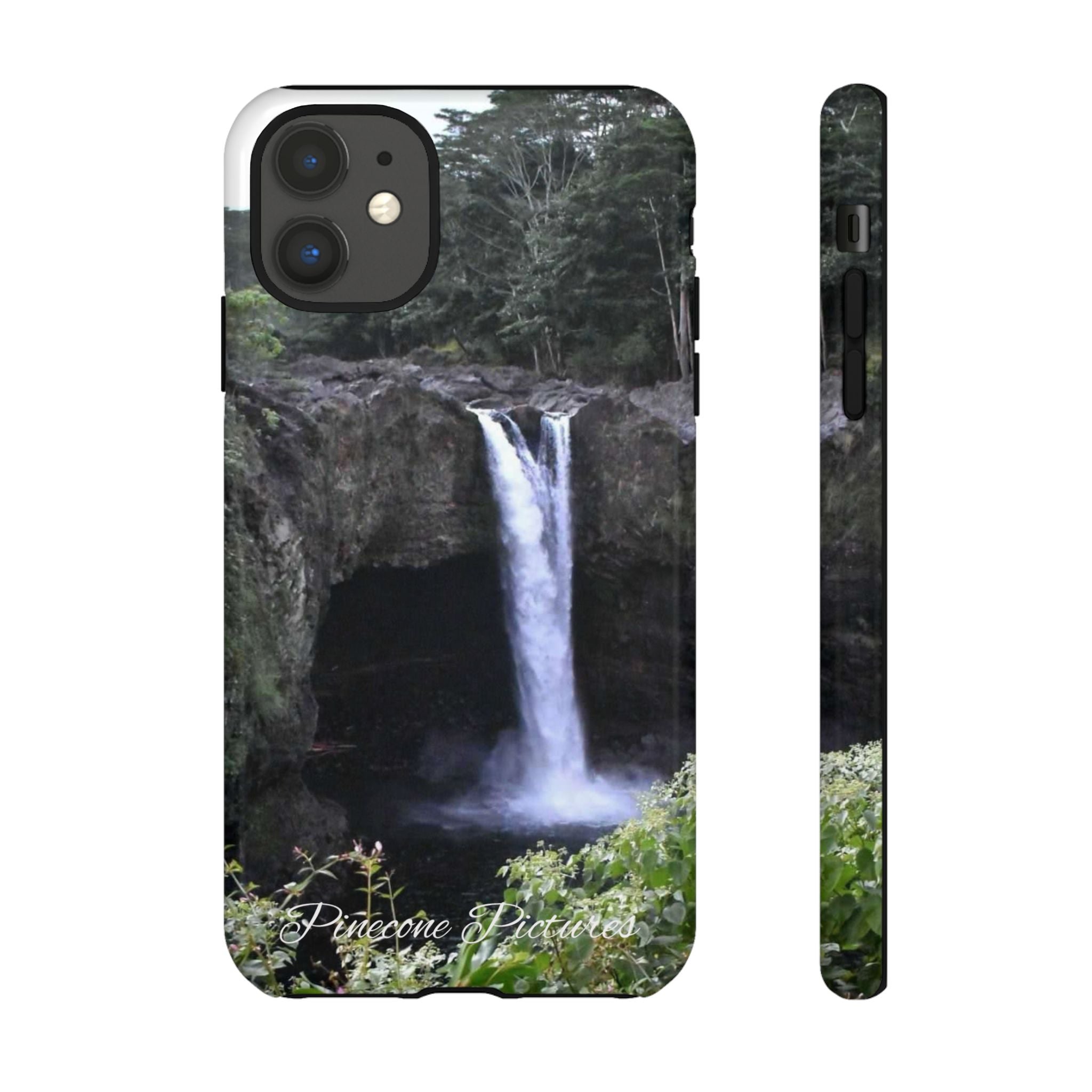 Waterfall Photo Phone Case - Scenic Nature Phone Case with 'Pinecone Pictures' Signature