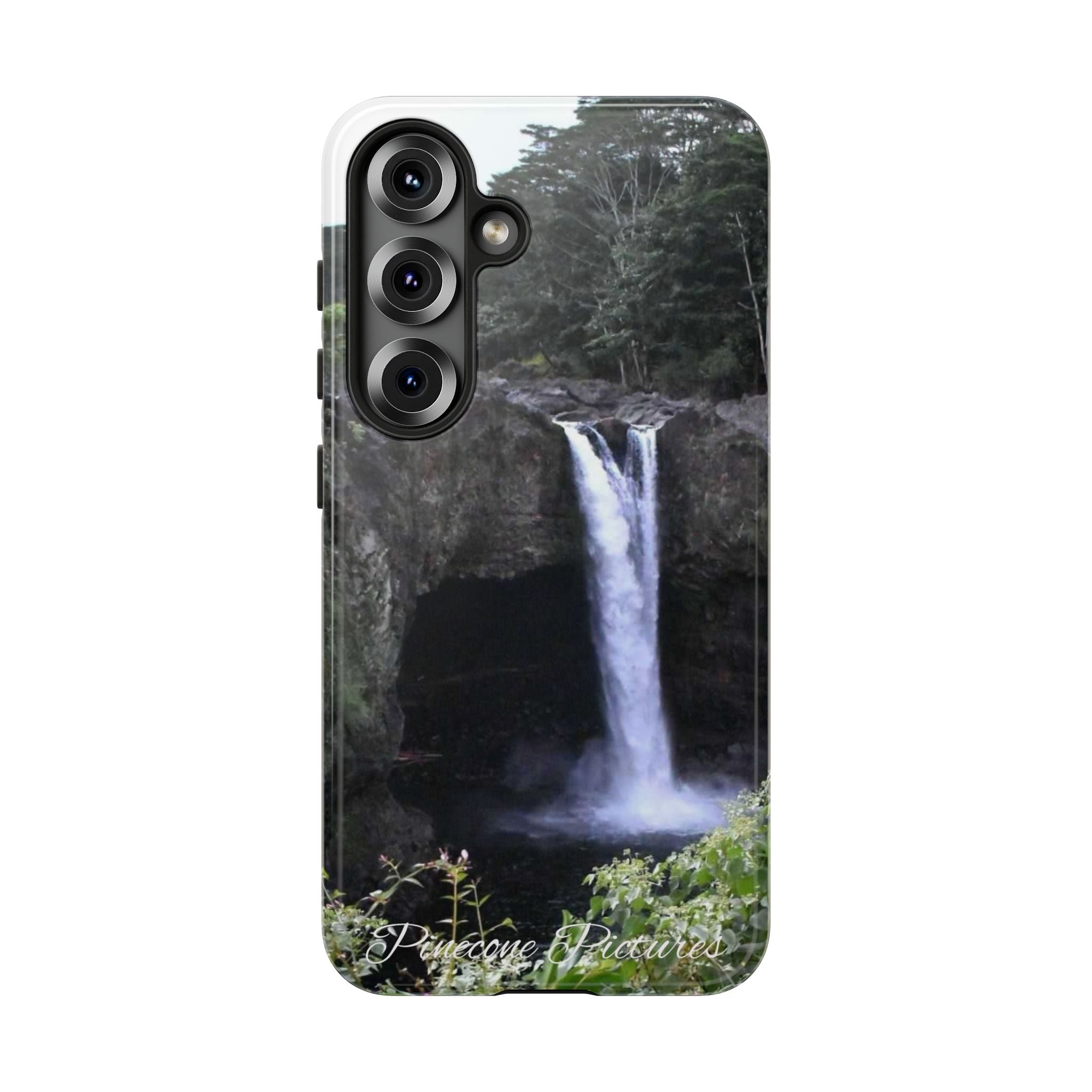 Waterfall Photo Phone Case - Scenic Nature Phone Case with 'Pinecone Pictures' Signature