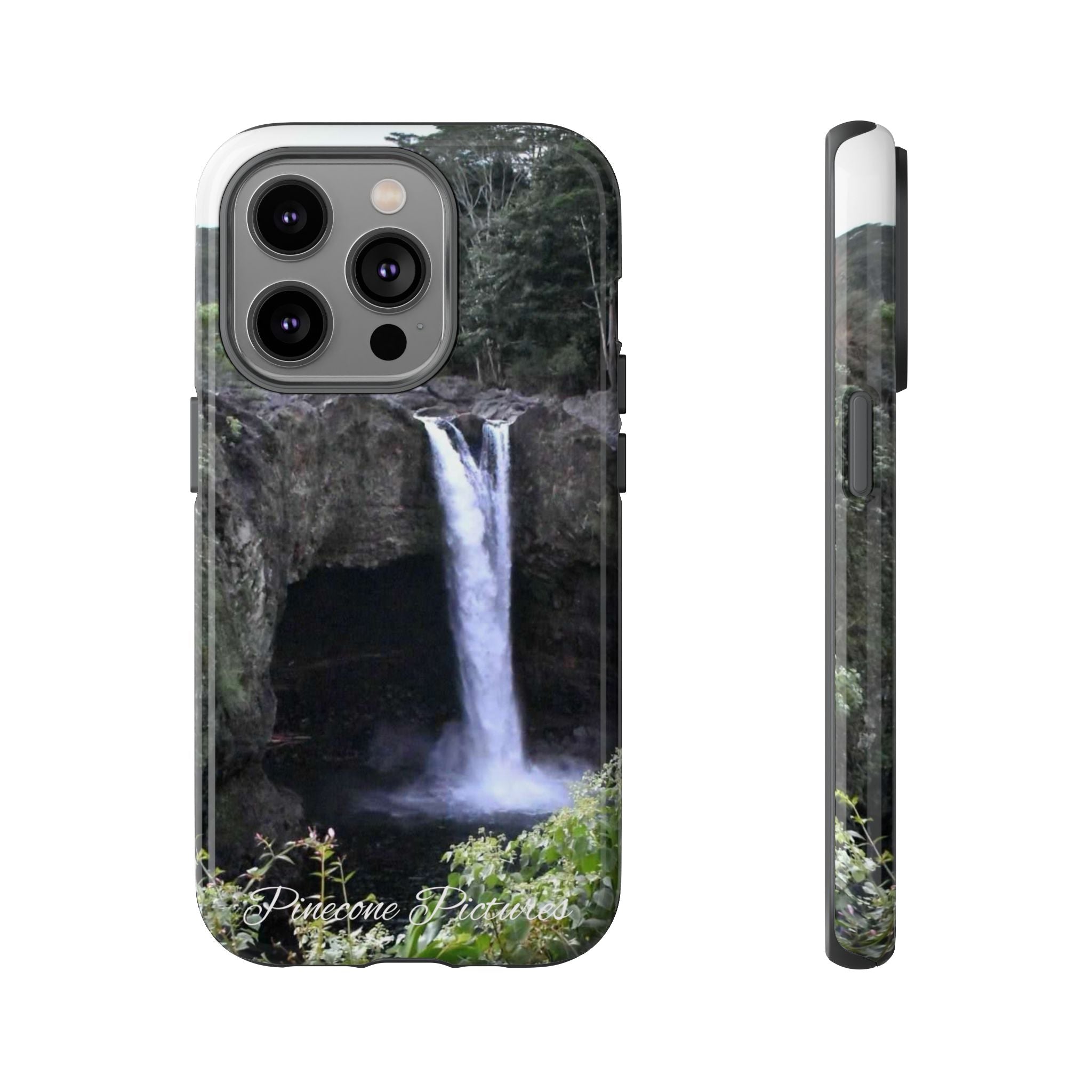 Waterfall Photo Phone Case - Scenic Nature Phone Case with 'Pinecone Pictures' Signature