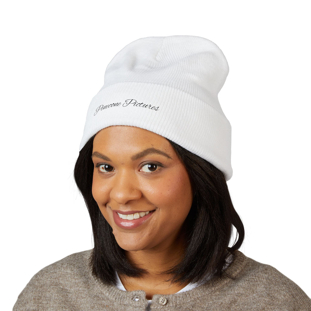 Embroidered "Pinecone Pictures" Classic Cuffed Beanie