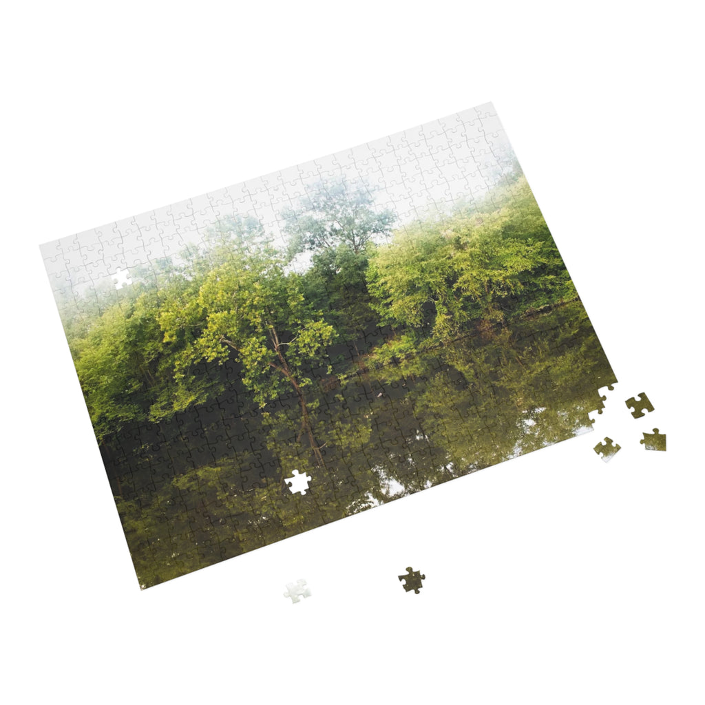 Riverbank Reflection Puzzle — Scenic Nature Jigsaw (96/252/500/1000 pcs)