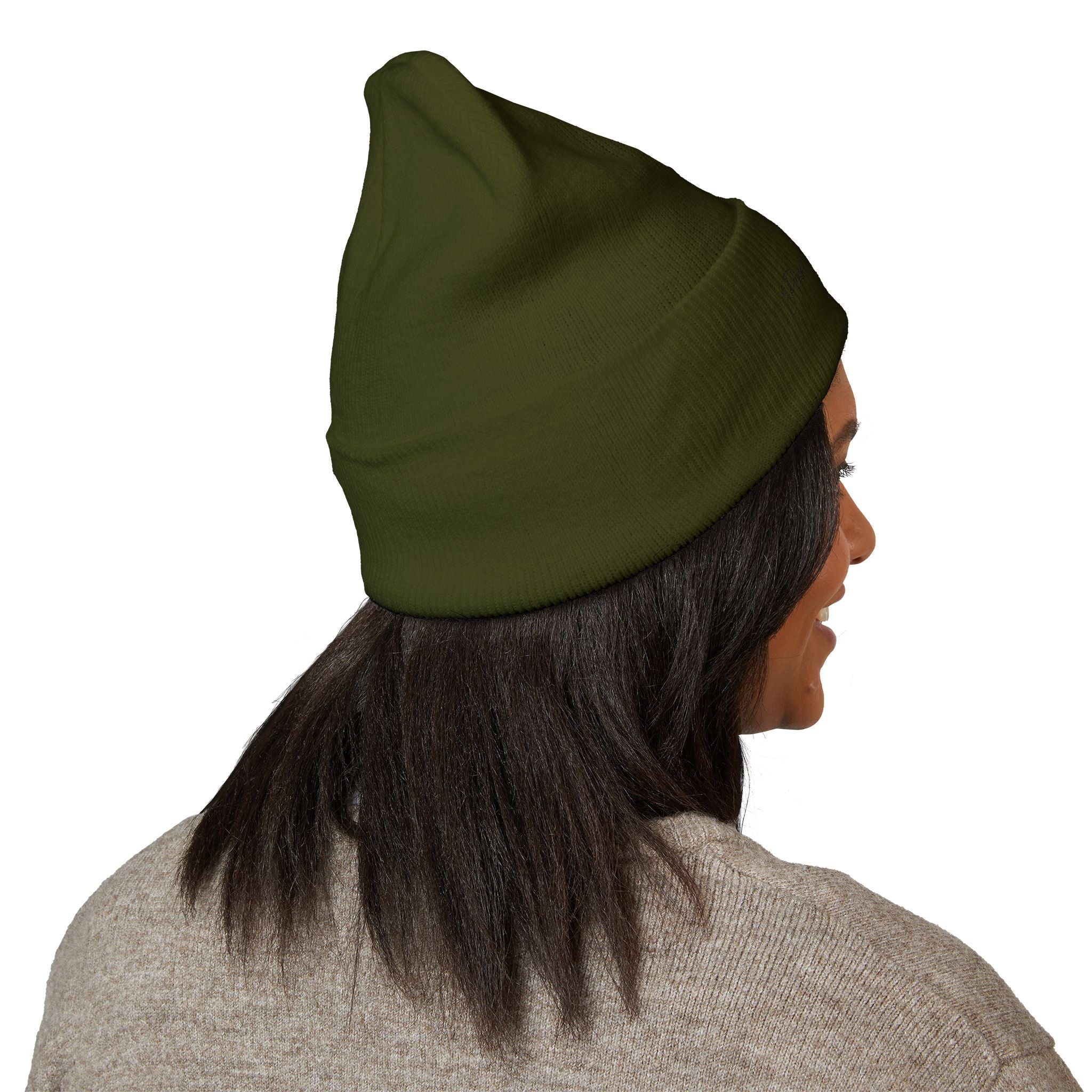 Embroidered "Pinecone Pictures" Classic Cuffed Beanie