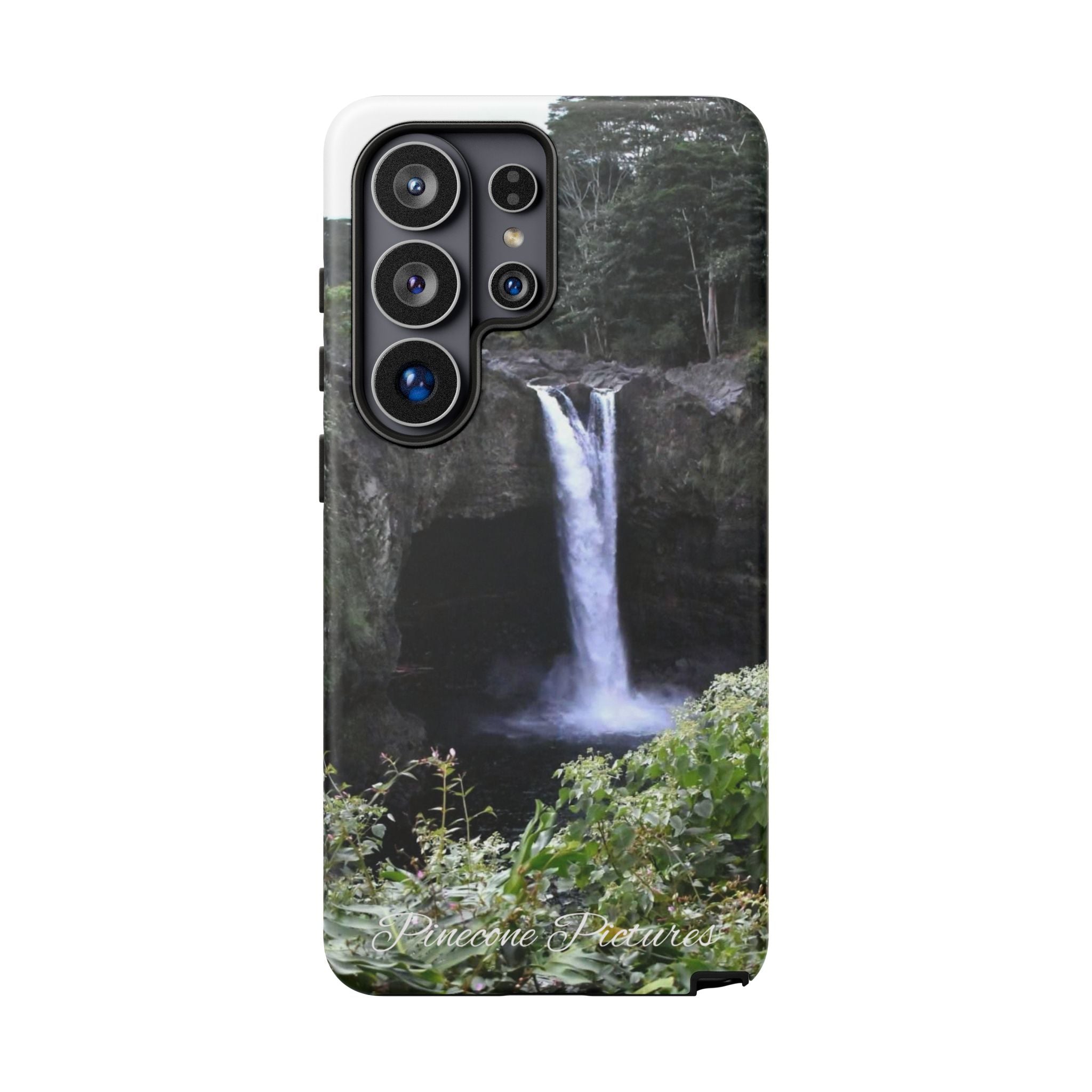 Waterfall Photo Phone Case - Scenic Nature Phone Case with 'Pinecone Pictures' Signature