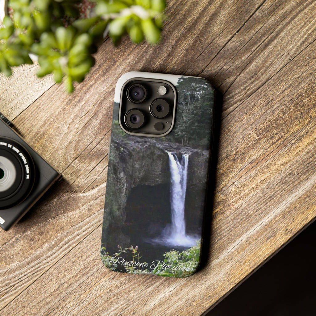 Waterfall Photo Phone Case - Scenic Nature Phone Case with 'Pinecone Pictures' Signature