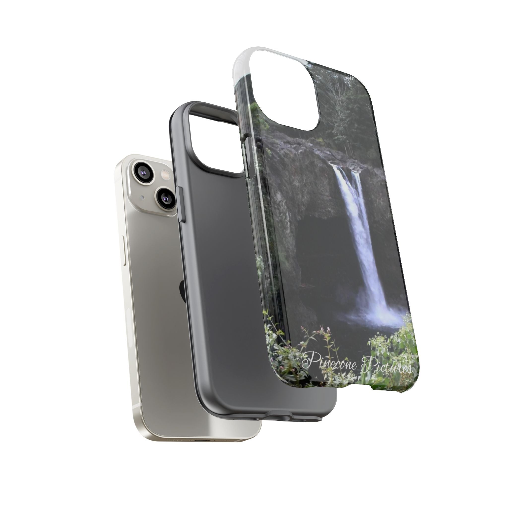 Waterfall Photo Phone Case - Scenic Nature Phone Case with 'Pinecone Pictures' Signature