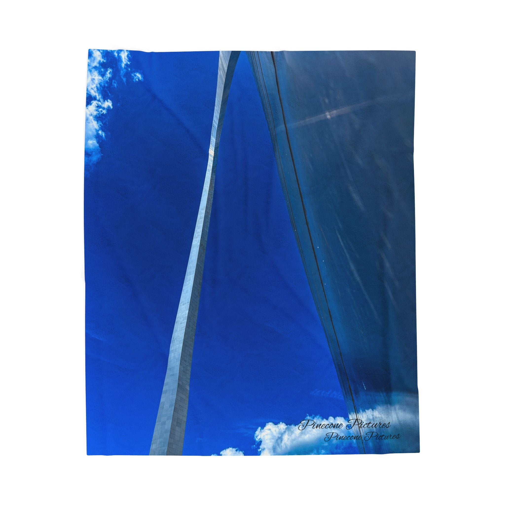 Velveteen Plush Blanket - Blue Sky & Sailboat Sail Photo Throw