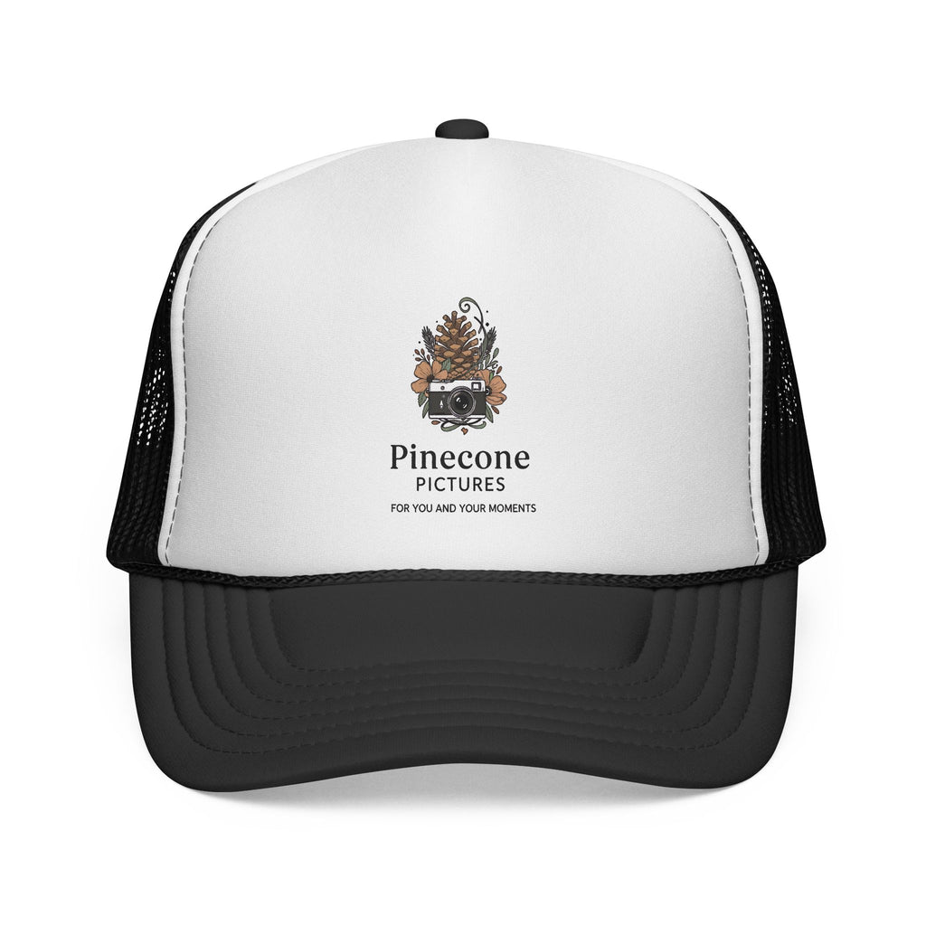 Pinecone Pictures Trucker Cap — Vintage Camera Pinecone Logo Mesh Hat