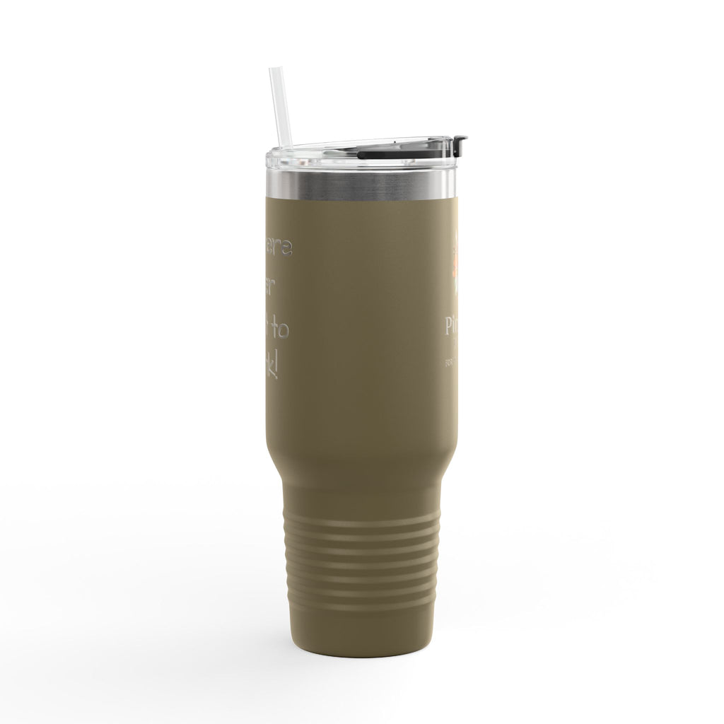 40oz Insulated Travel Mug — Pinecone Pictures Logo Thermal Tumbler