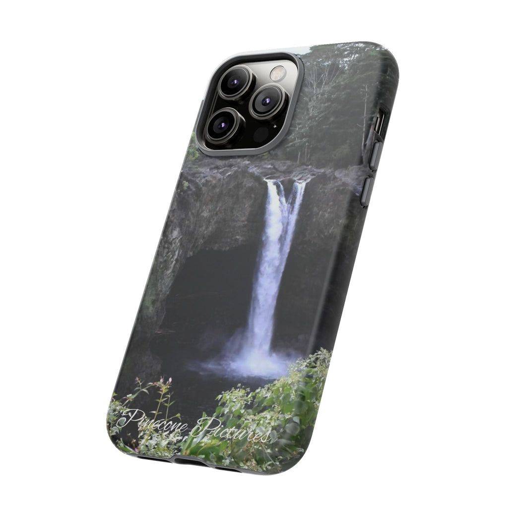 Waterfall Photo Phone Case - Scenic Nature Phone Case with 'Pinecone Pictures' Signature