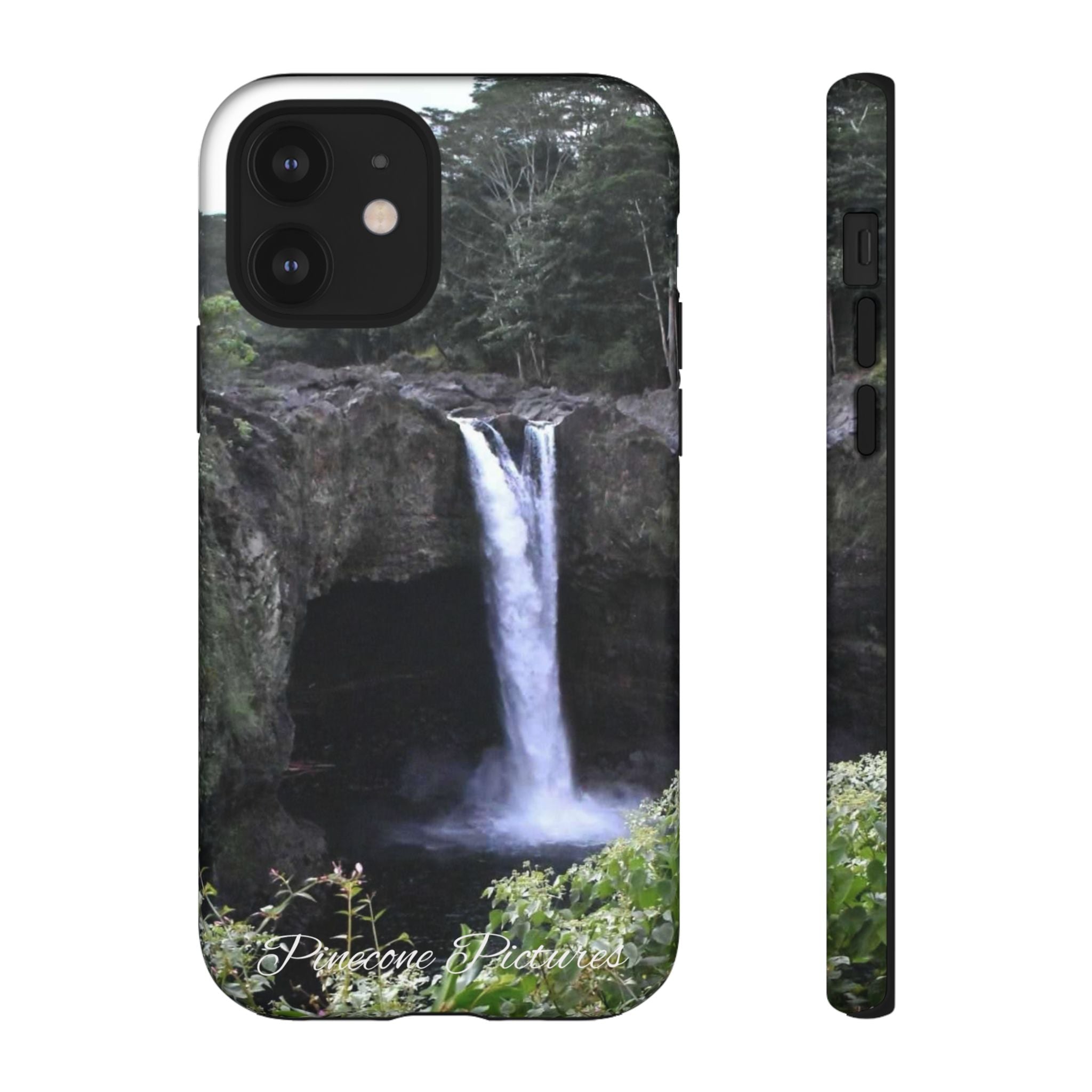 Waterfall Photo Phone Case - Scenic Nature Phone Case with 'Pinecone Pictures' Signature
