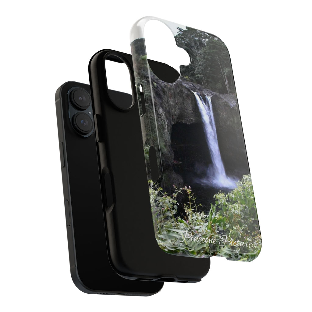 Waterfall Photo Phone Case - Scenic Nature Phone Case with 'Pinecone Pictures' Signature