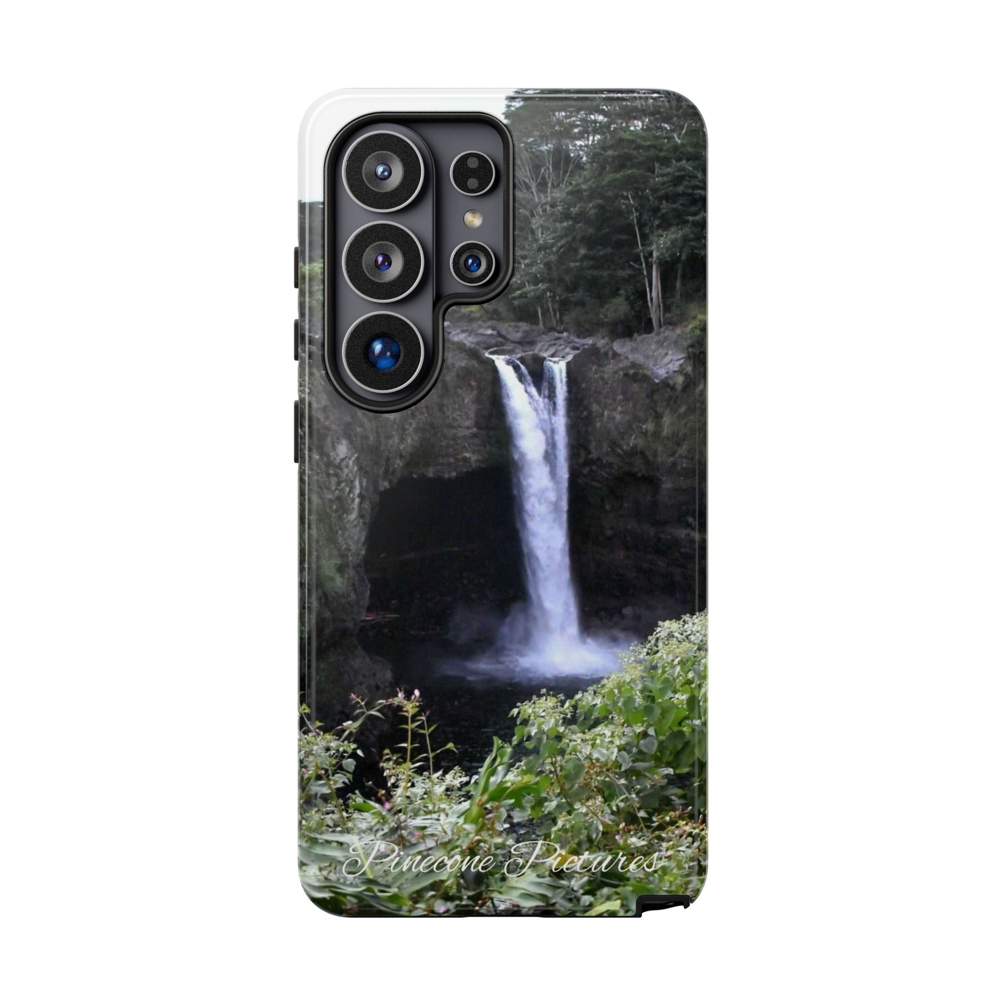 Waterfall Photo Phone Case - Scenic Nature Phone Case with 'Pinecone Pictures' Signature