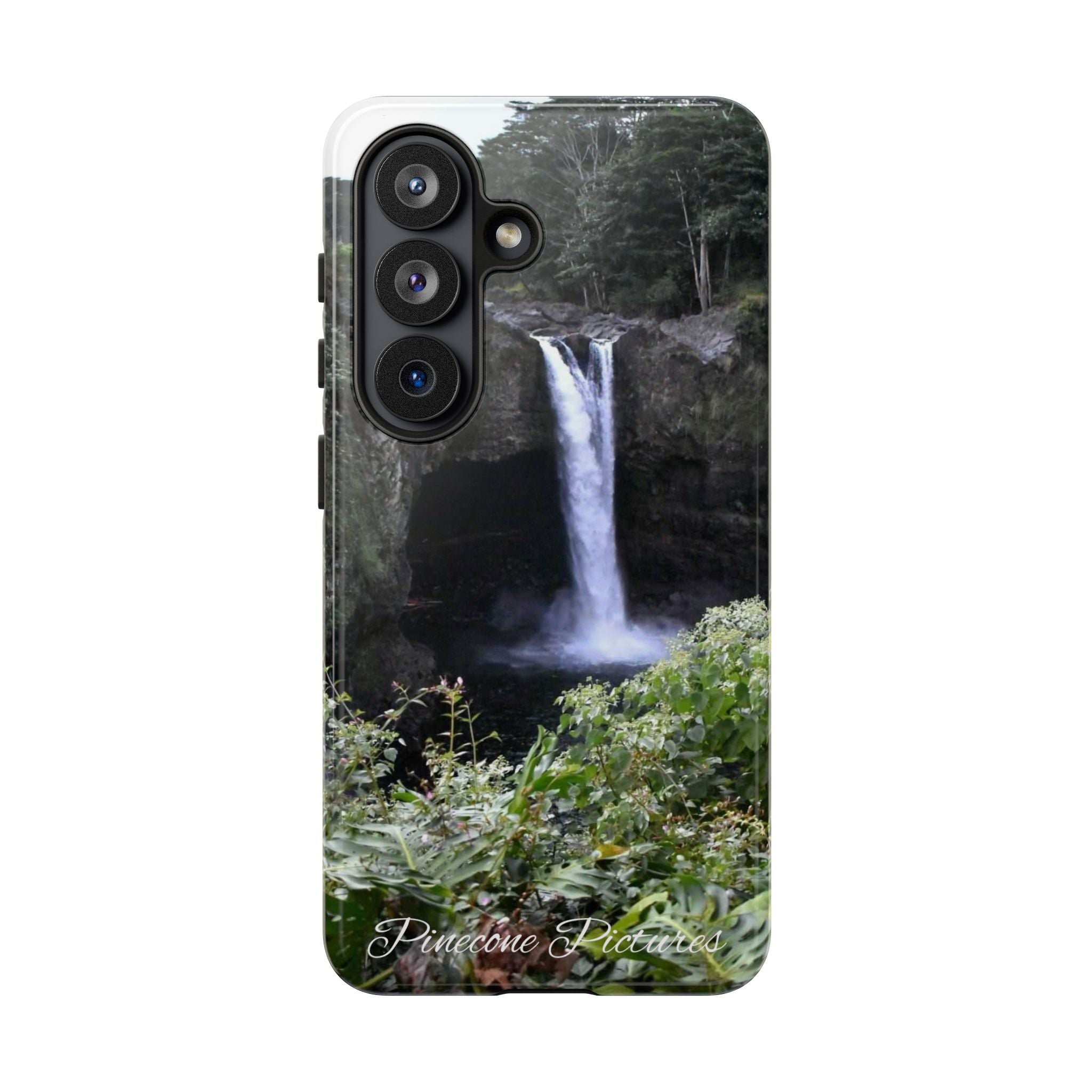Waterfall Photo Phone Case - Scenic Nature Phone Case with 'Pinecone Pictures' Signature