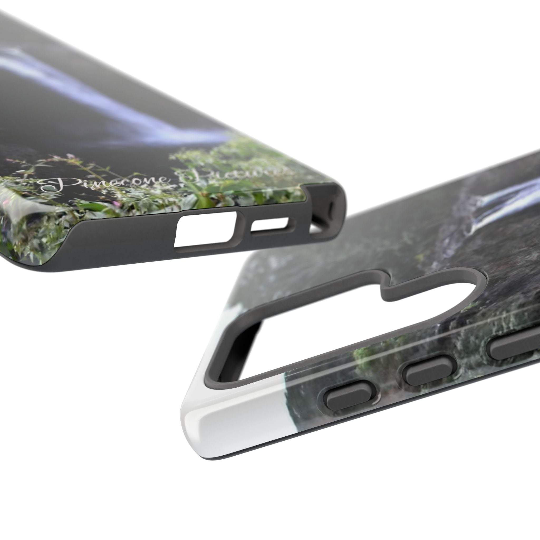 Waterfall Photo Phone Case - Scenic Nature Phone Case with 'Pinecone Pictures' Signature
