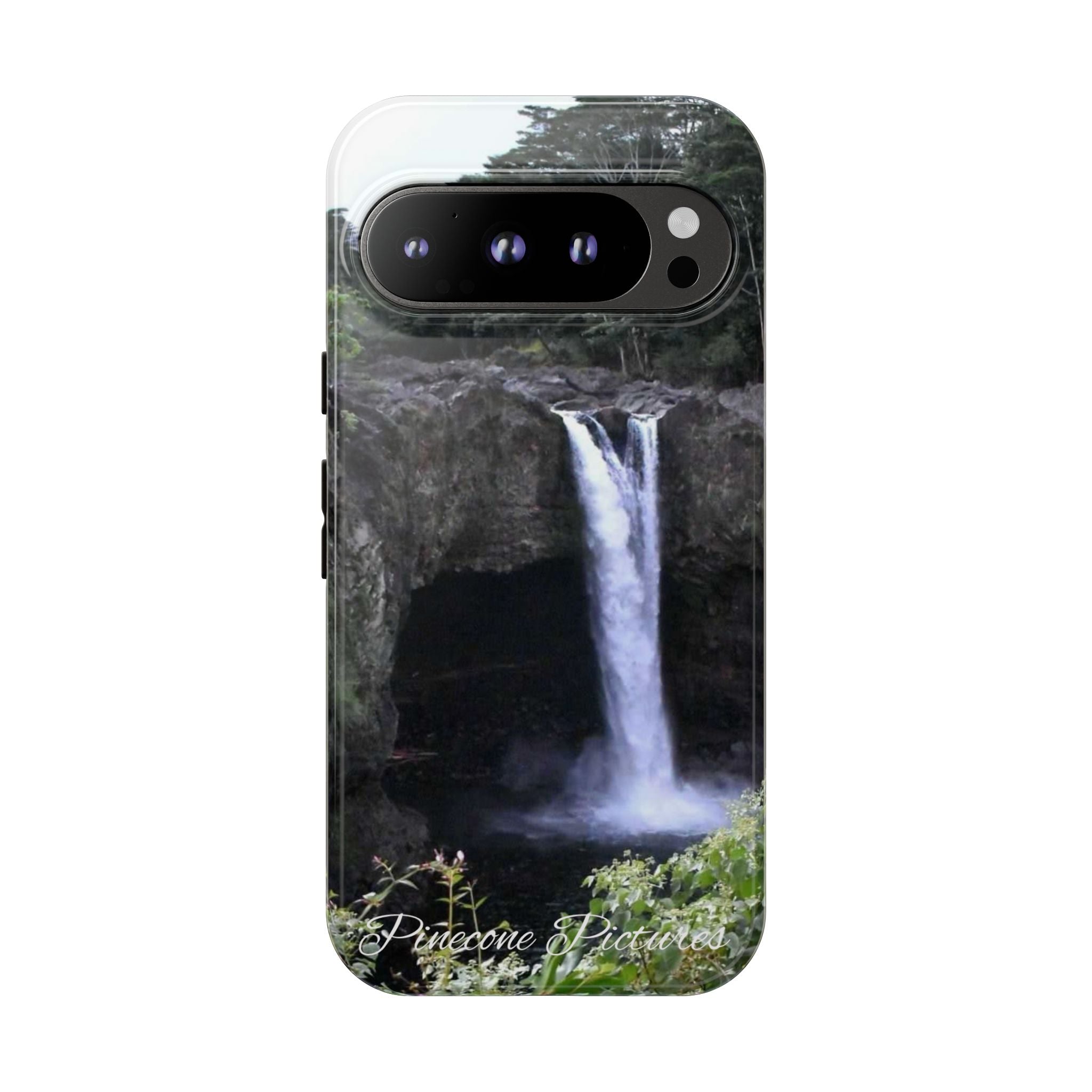 Waterfall Photo Phone Case - Scenic Nature Phone Case with 'Pinecone Pictures' Signature