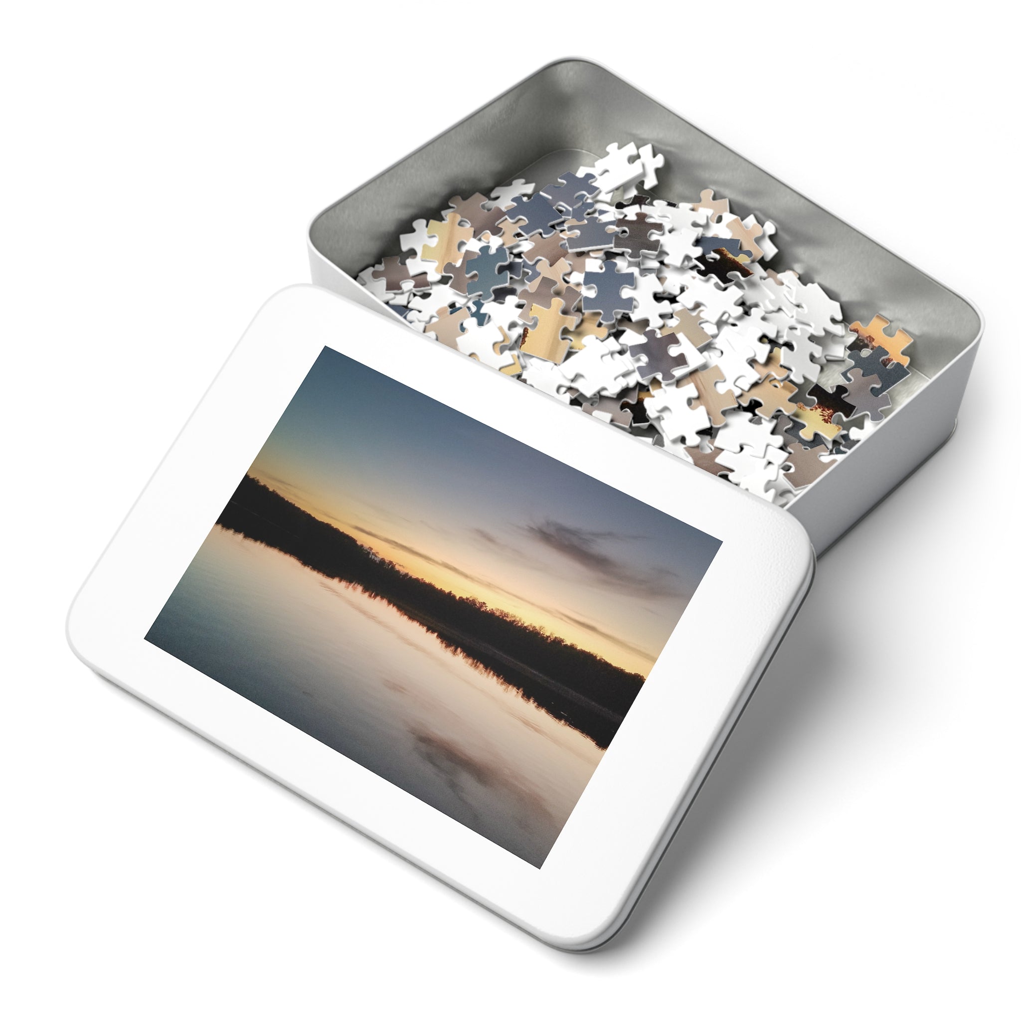 Jigsaw Puzzle with Tin