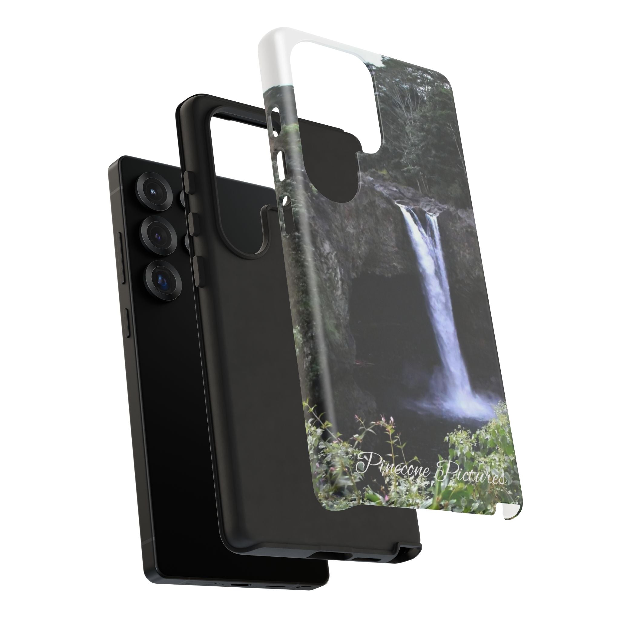 Waterfall Photo Phone Case - Scenic Nature Phone Case with 'Pinecone Pictures' Signature