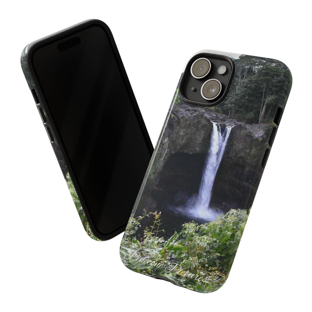 Waterfall Photo Phone Case - Scenic Nature Phone Case with 'Pinecone Pictures' Signature
