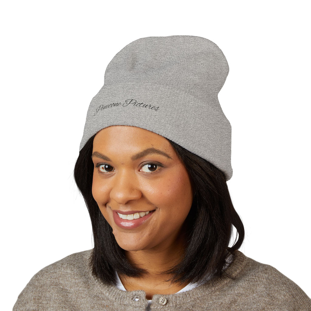 Embroidered "Pinecone Pictures" Classic Cuffed Beanie