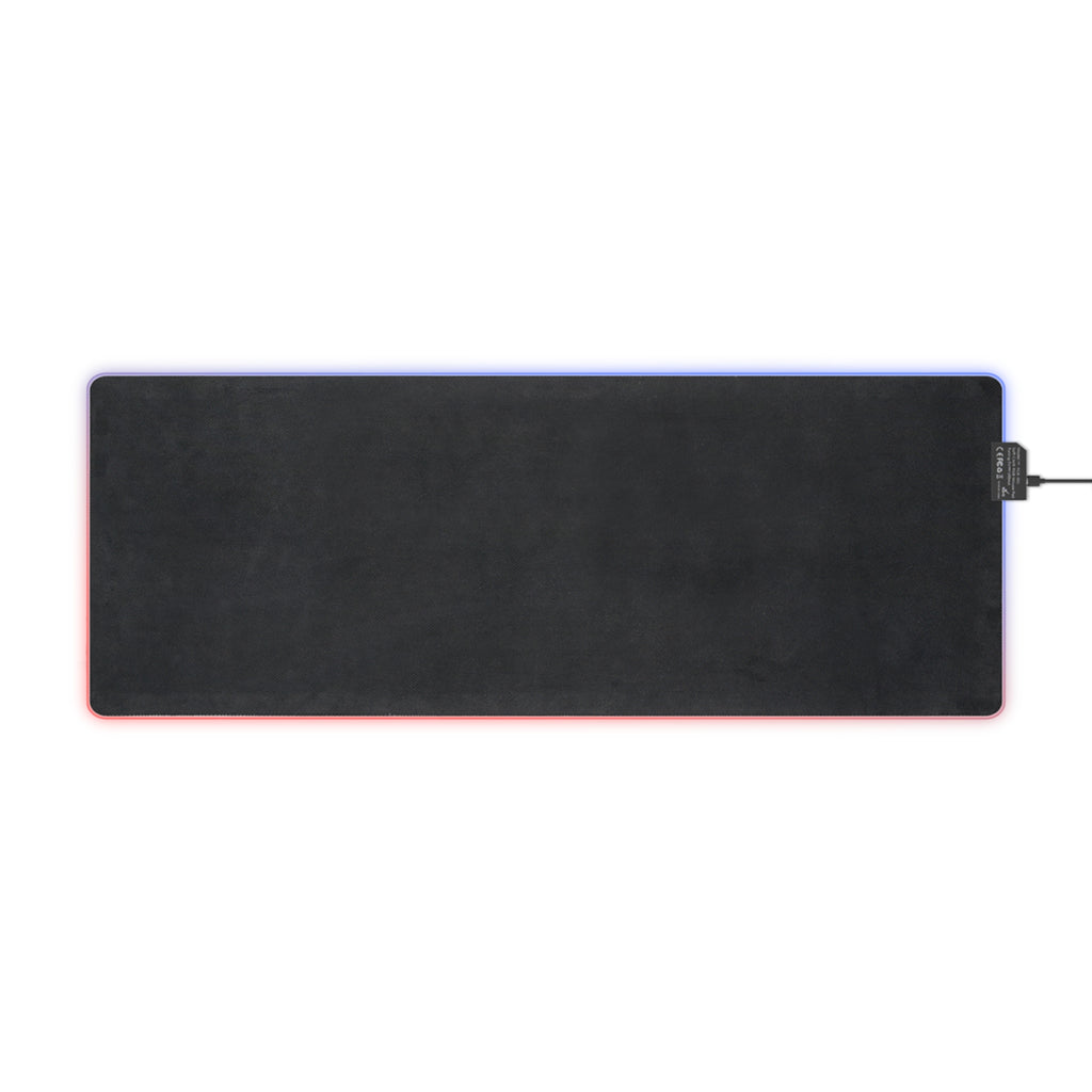 LED Gaming Mouse Pad — RGB Large Desk Mat with Sunset Lake Print