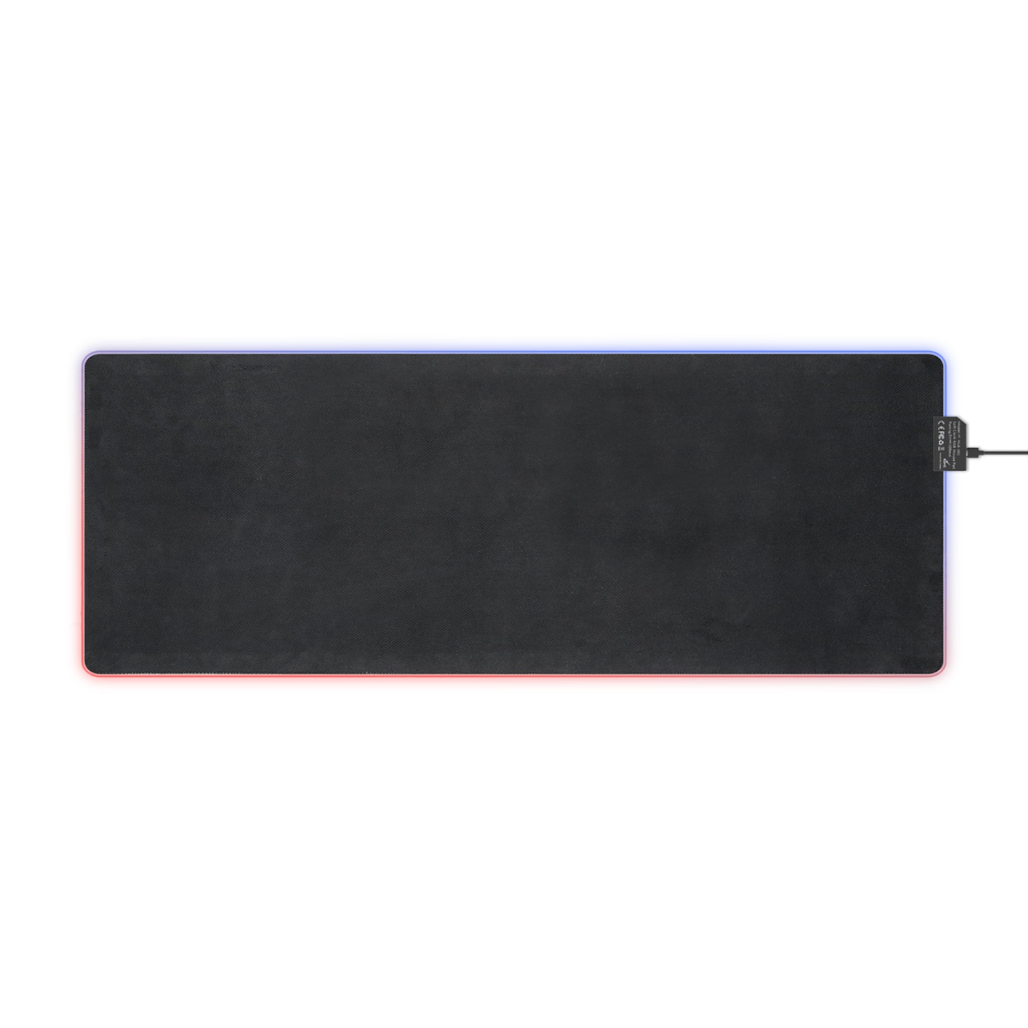 LED Gaming Mouse Pad — RGB Large Desk Mat with Sunset Lake Print