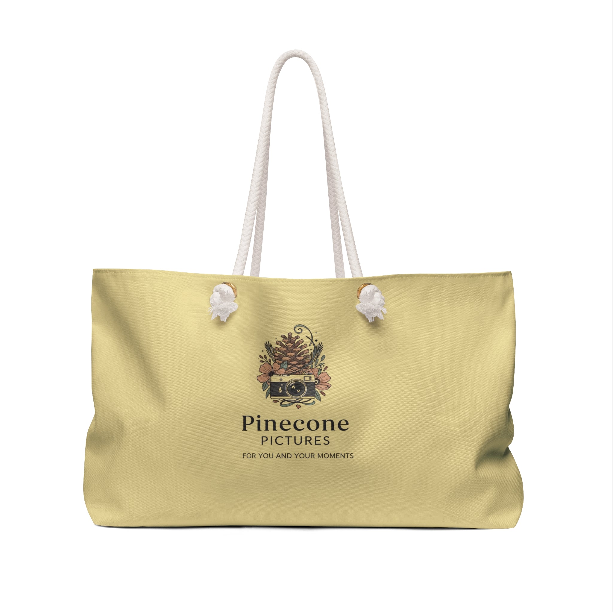 Scenic Lake Sunset Weekender Bag — Pinecone Pictures Printed Travel Tote