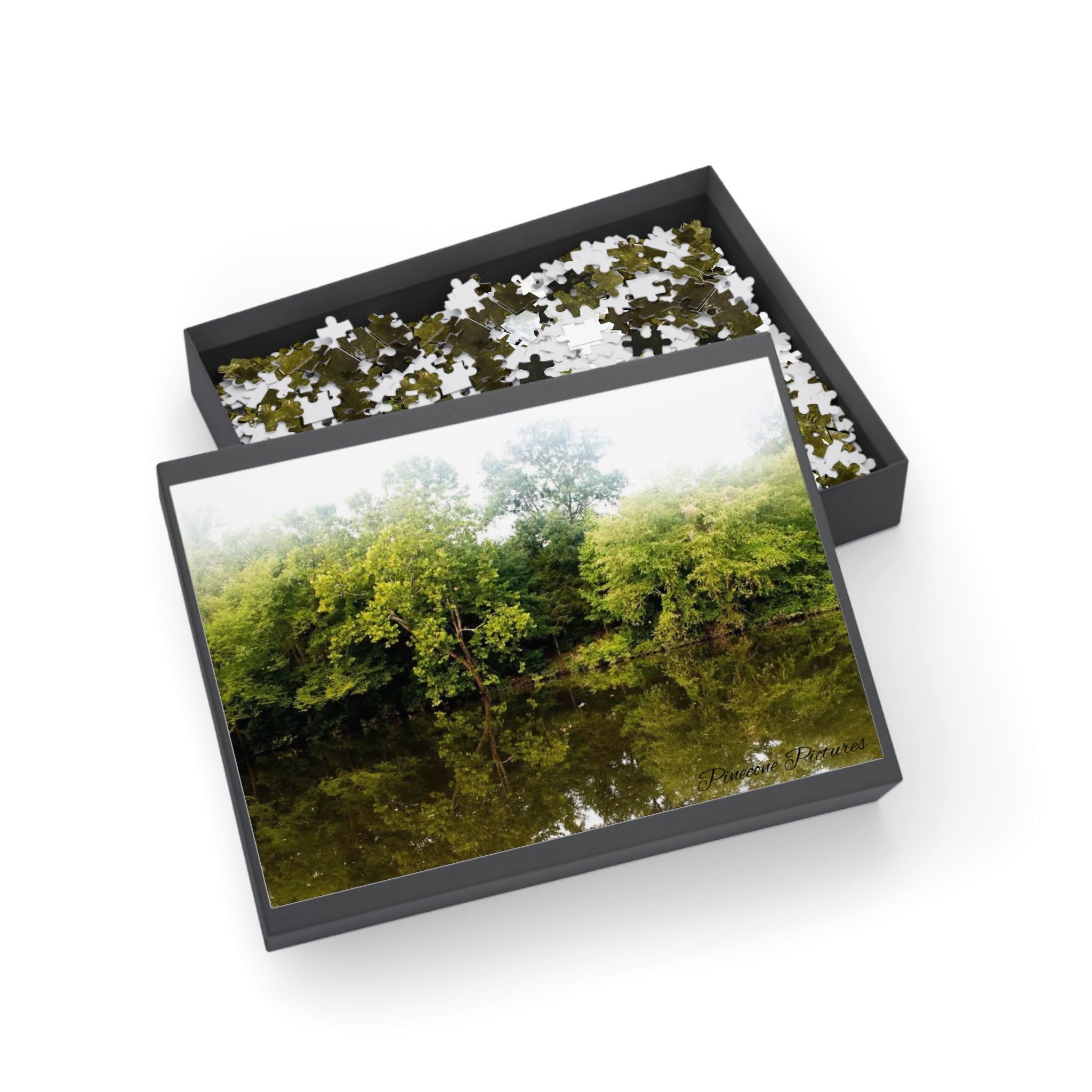 Riverbank Reflection Puzzle — Scenic Nature Jigsaw (96/252/500/1000 pcs)