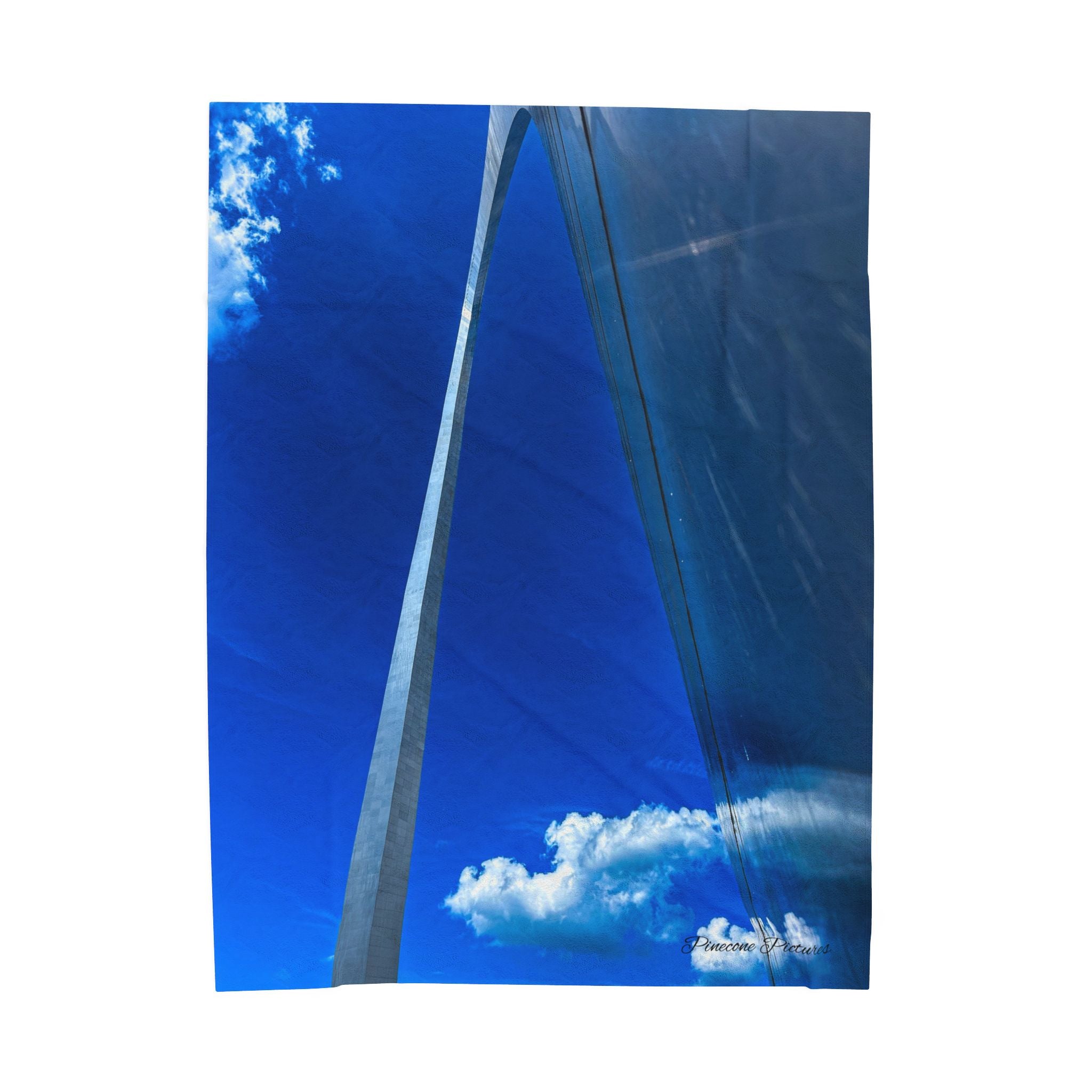 Velveteen Plush Blanket - Blue Sky & Sailboat Sail Photo Throw