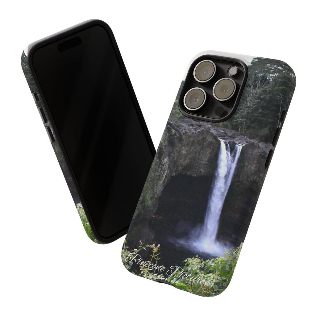 Waterfall Photo Phone Case - Scenic Nature Phone Case with 'Pinecone Pictures' Signature