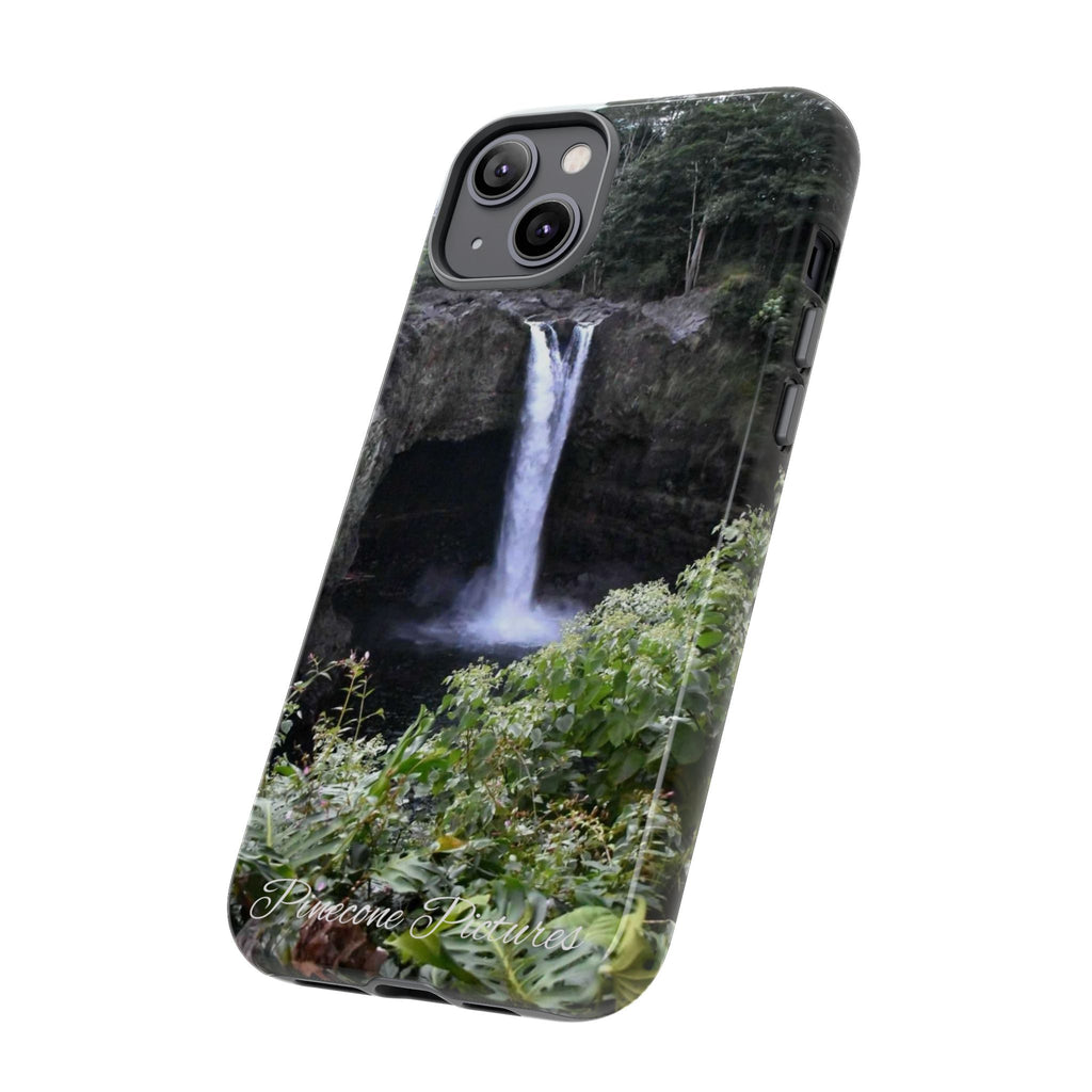 Waterfall Photo Phone Case - Scenic Nature Phone Case with 'Pinecone Pictures' Signature
