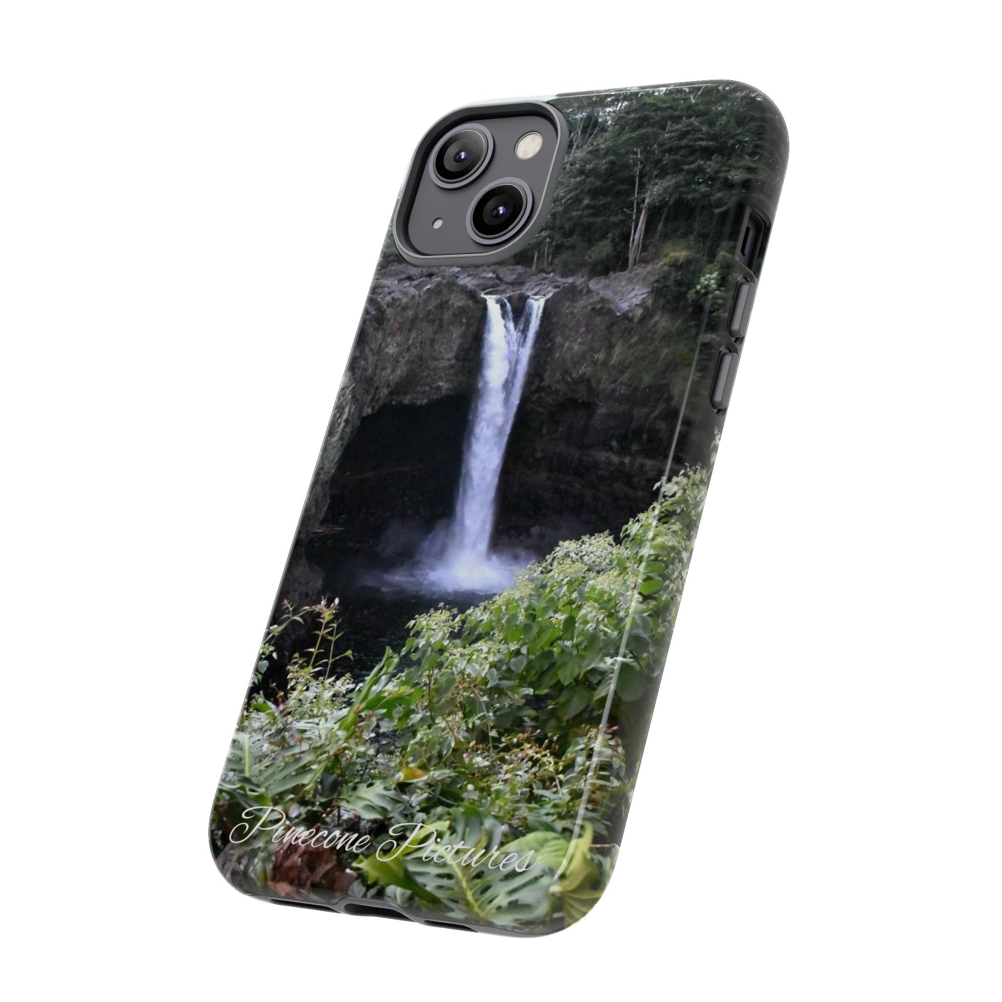 Waterfall Photo Phone Case - Scenic Nature Phone Case with 'Pinecone Pictures' Signature