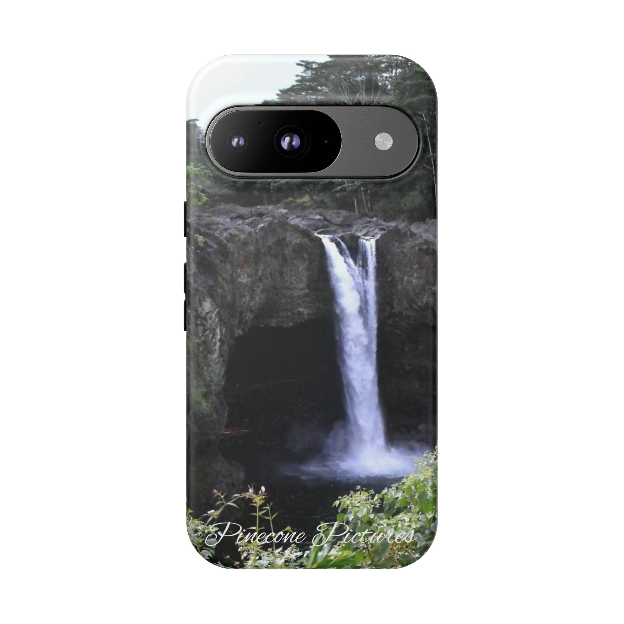 Waterfall Photo Phone Case - Scenic Nature Phone Case with 'Pinecone Pictures' Signature
