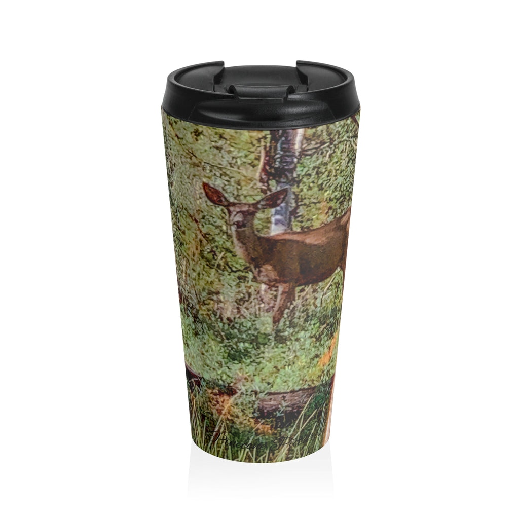 Travel Mug — Woodland Doe Stainless Steel Insulated Coffee Tumbler