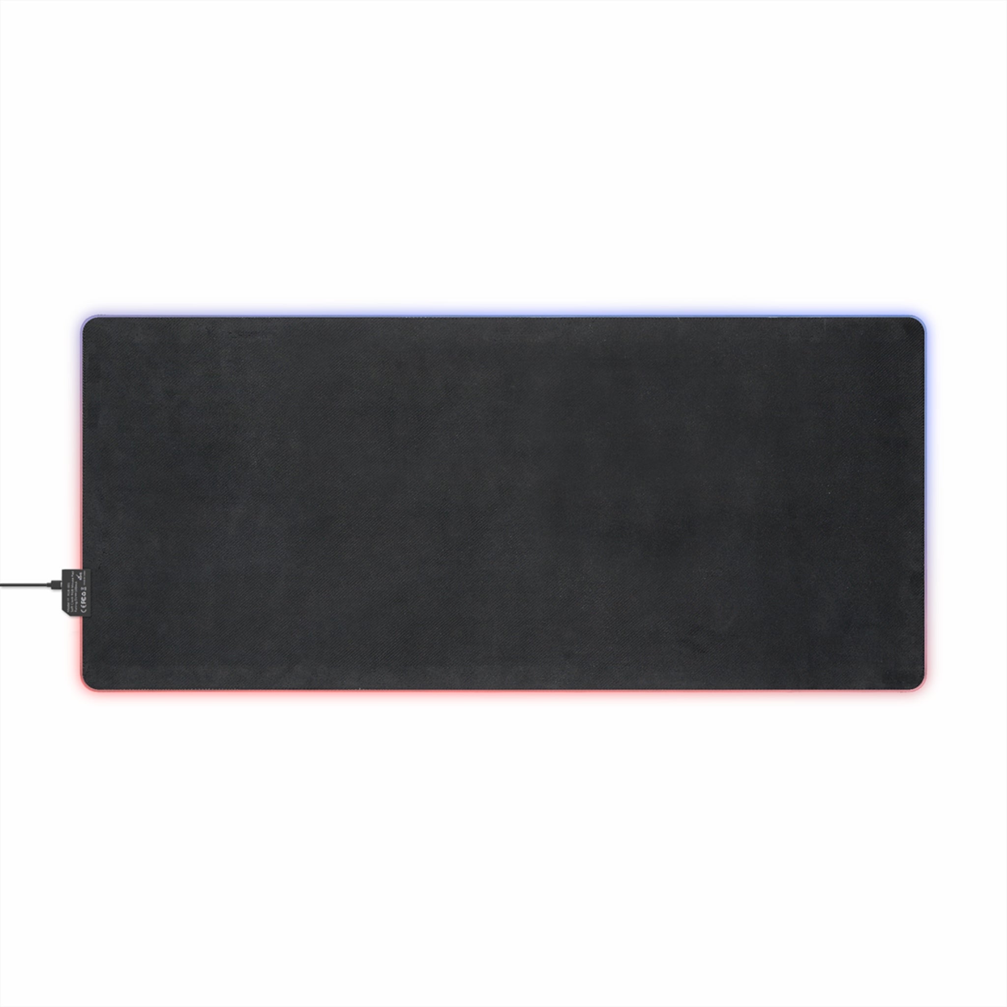 LED Gaming Mouse Pad — RGB Large Desk Mat with Sunset Lake Print