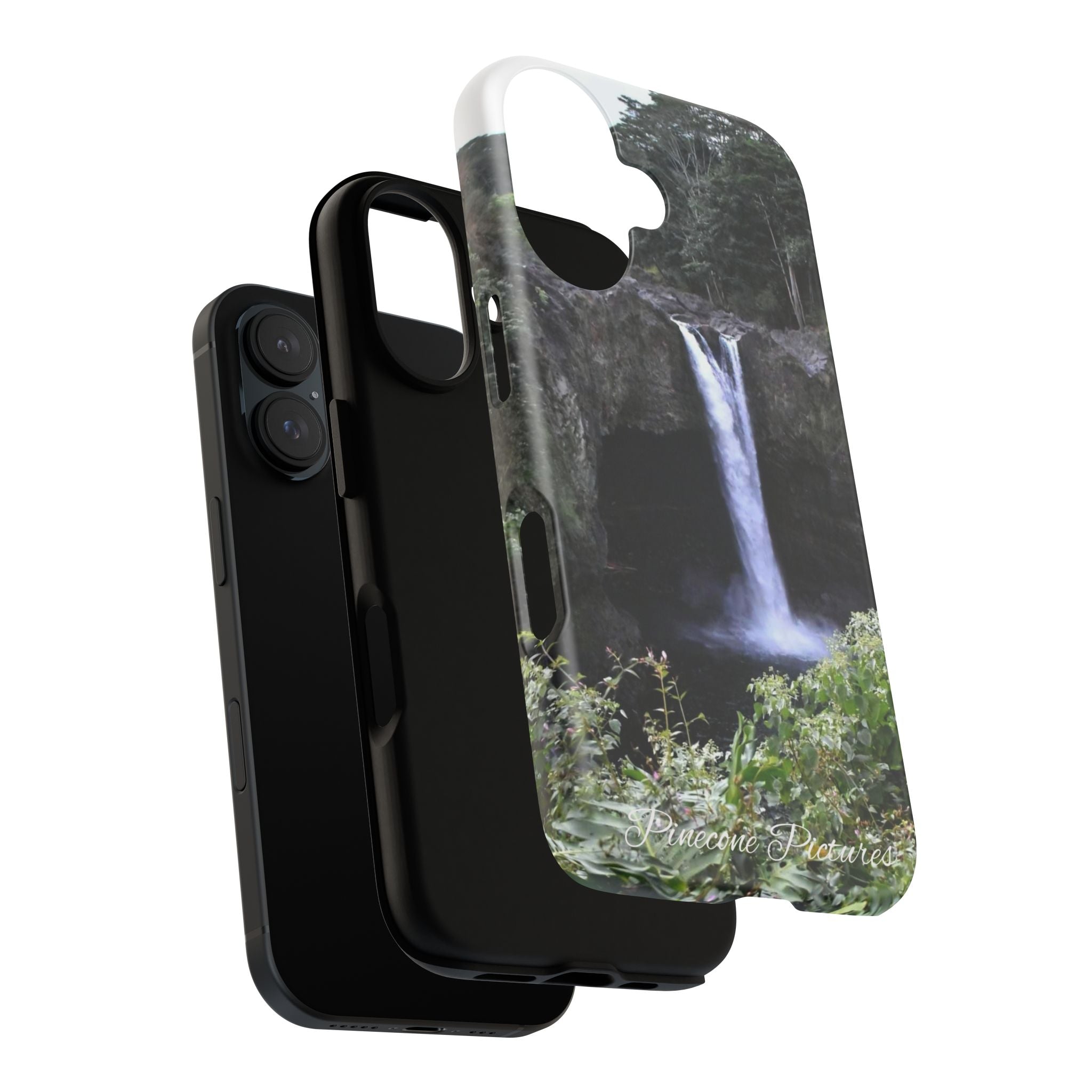 Waterfall Photo Phone Case - Scenic Nature Phone Case with 'Pinecone Pictures' Signature