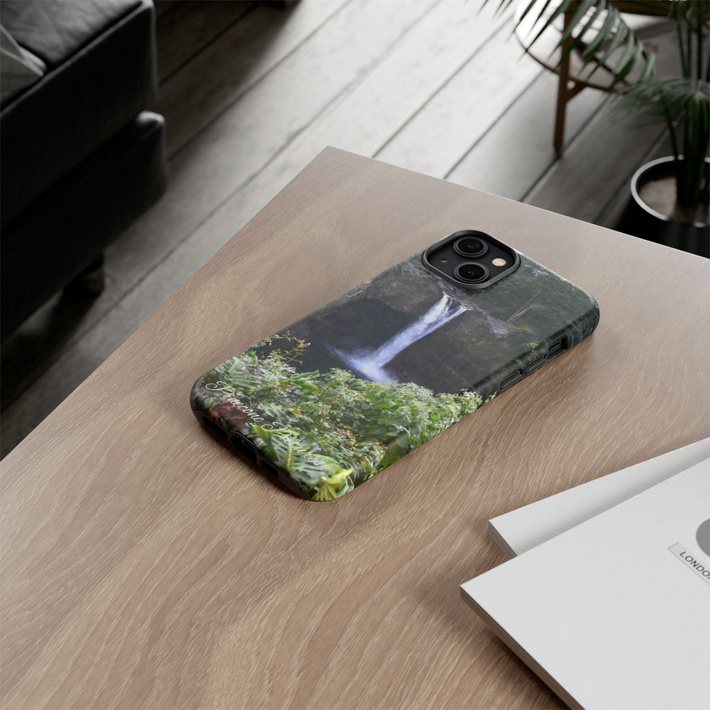 Waterfall Photo Phone Case - Scenic Nature Phone Case with 'Pinecone Pictures' Signature