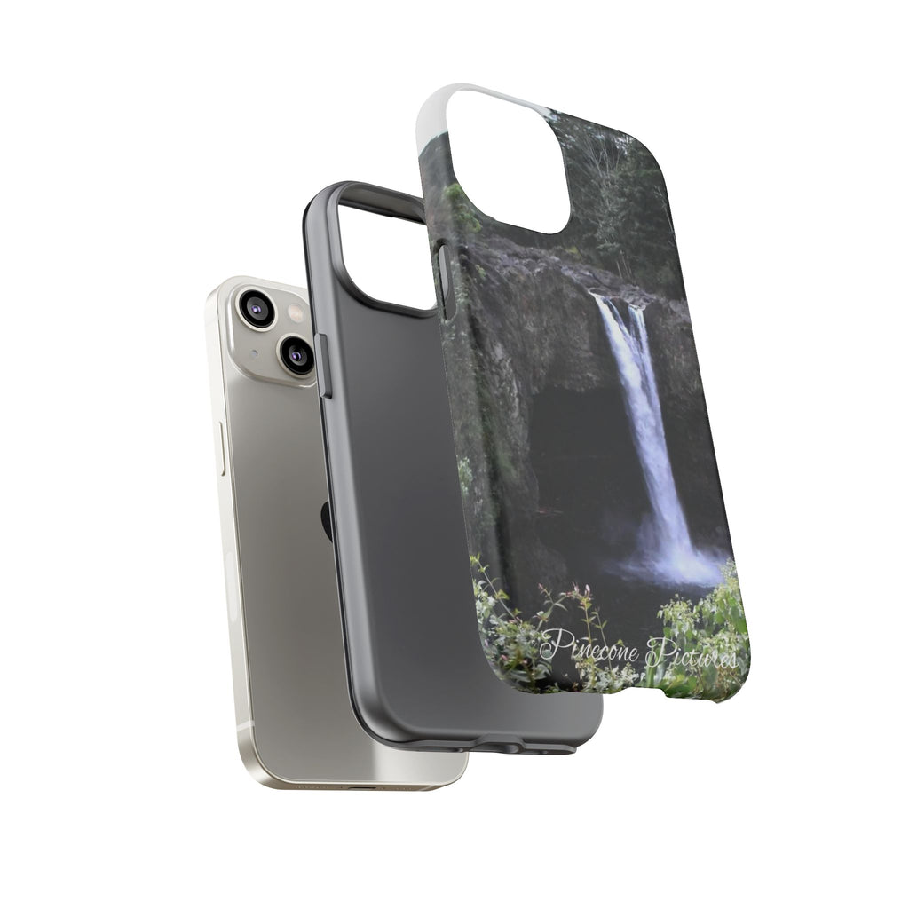 Waterfall Photo Phone Case - Scenic Nature Phone Case with 'Pinecone Pictures' Signature