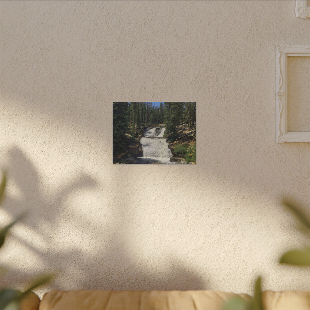 Waterfall Forest Canvas Wall Art – High Uintas Wilderness Landscape Print