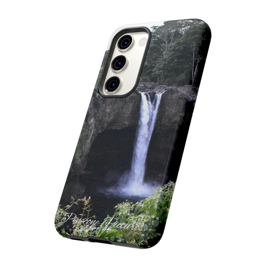 Waterfall Photo Phone Case - Scenic Nature Phone Case with 'Pinecone Pictures' Signature
