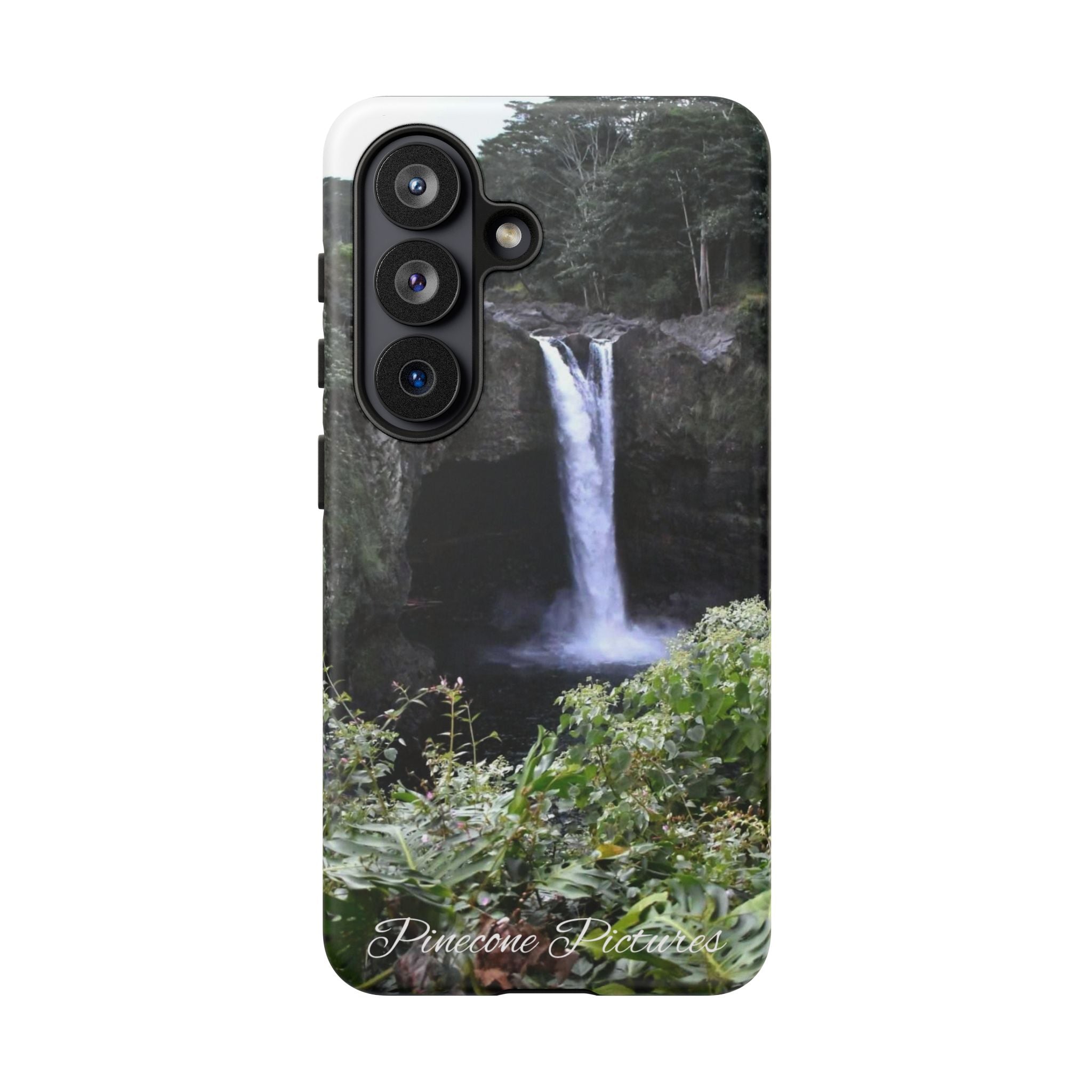 Waterfall Photo Phone Case - Scenic Nature Phone Case with 'Pinecone Pictures' Signature