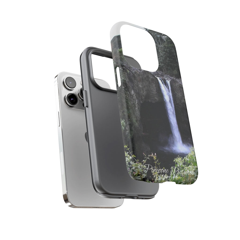 Waterfall Photo Phone Case - Scenic Nature Phone Case with 'Pinecone Pictures' Signature