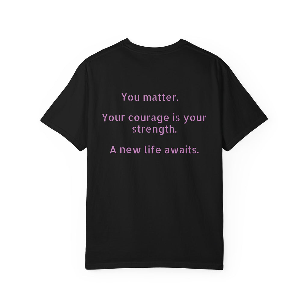 Break Free Skull T-Shirt — Inspirational Recovery Tee ("You matter. Your courage is your strength.")