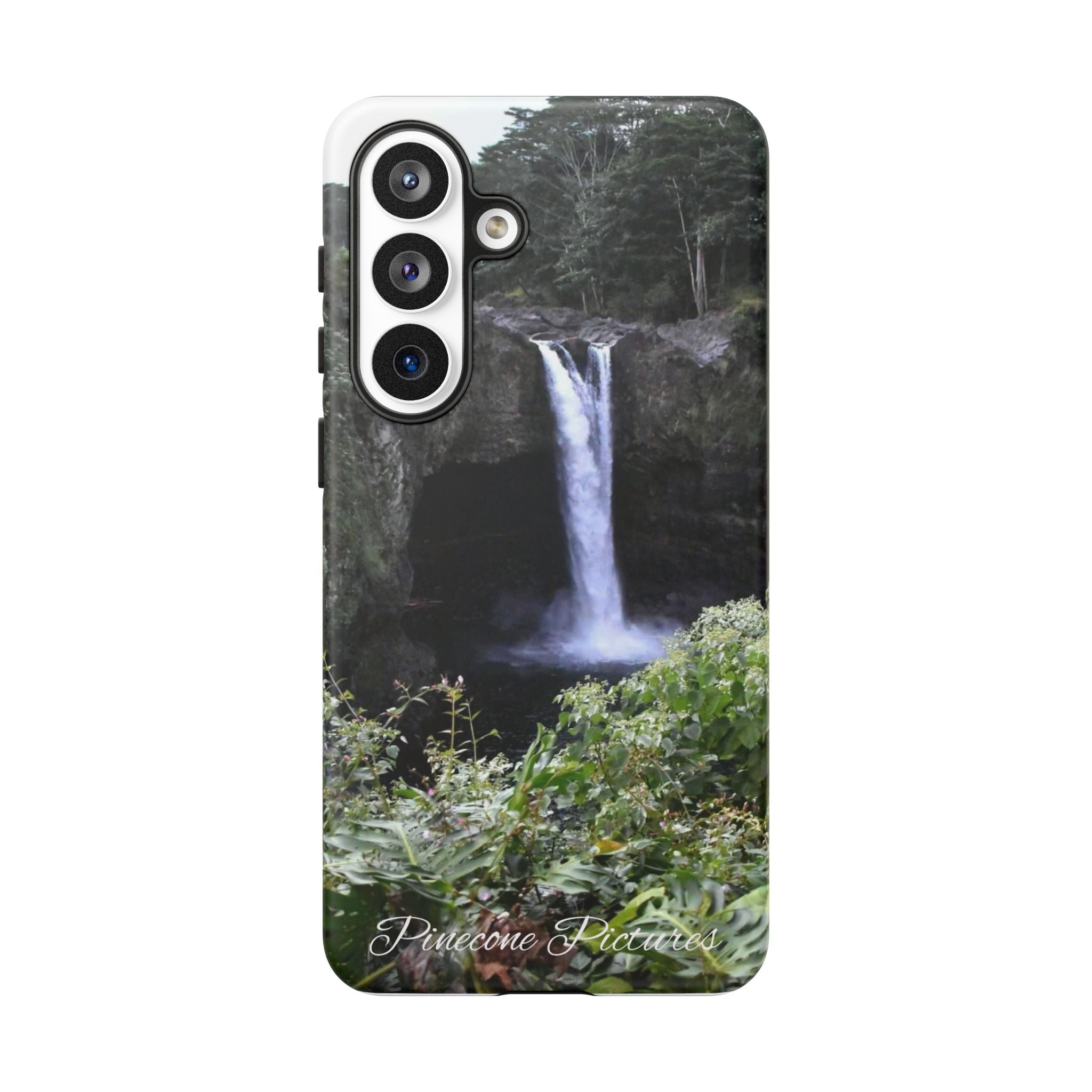 Waterfall Photo Phone Case - Scenic Nature Phone Case with 'Pinecone Pictures' Signature