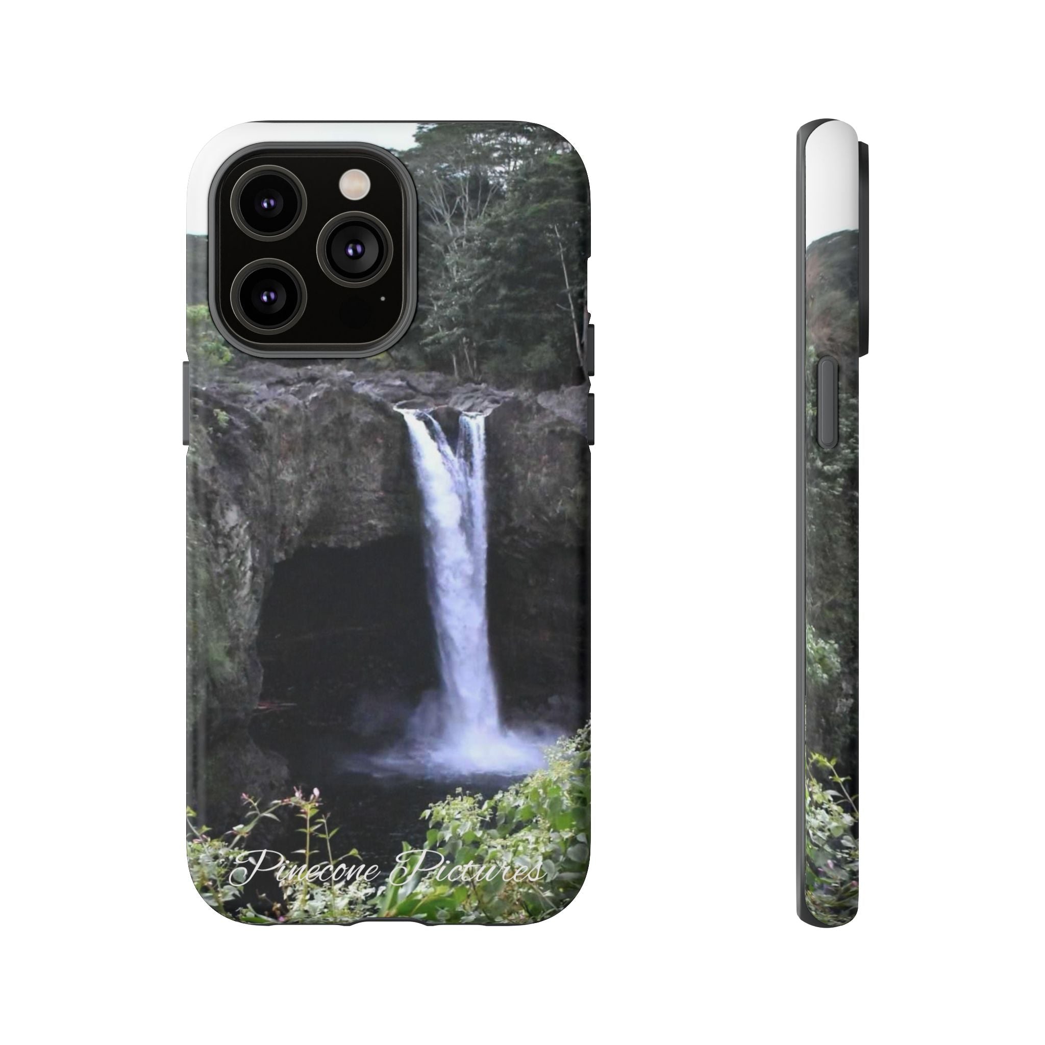 Waterfall Photo Phone Case - Scenic Nature Phone Case with 'Pinecone Pictures' Signature