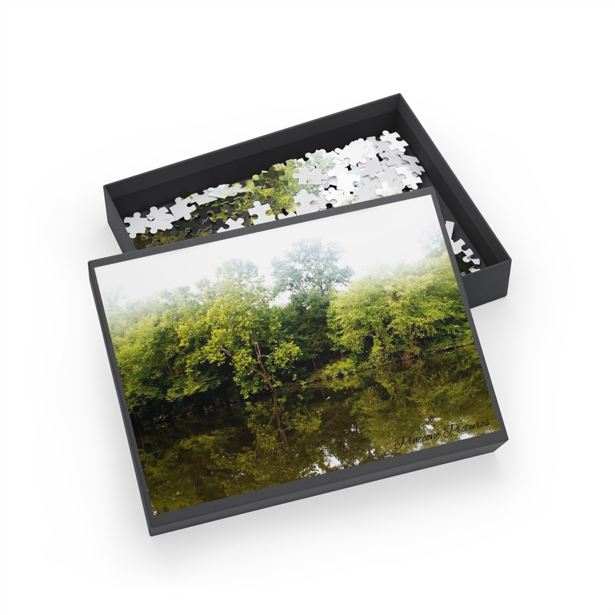 Riverbank Reflection Puzzle — Scenic Nature Jigsaw (96/252/500/1000 pcs)