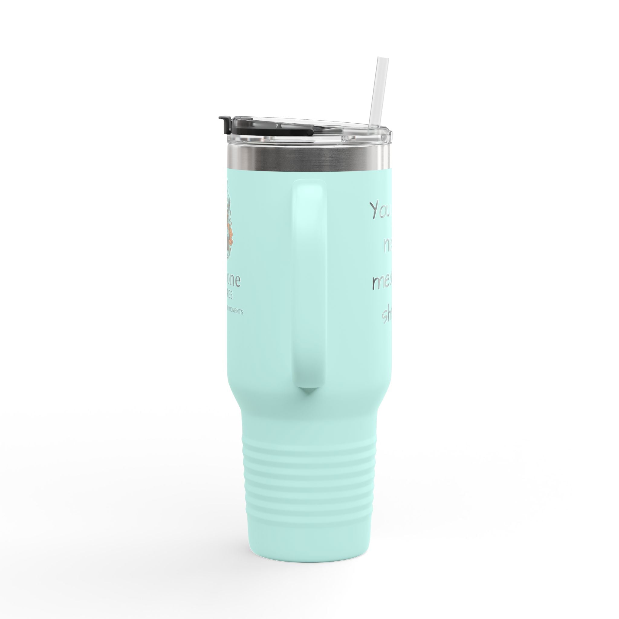 40oz Insulated Travel Mug — Pinecone Pictures Logo Thermal Tumbler