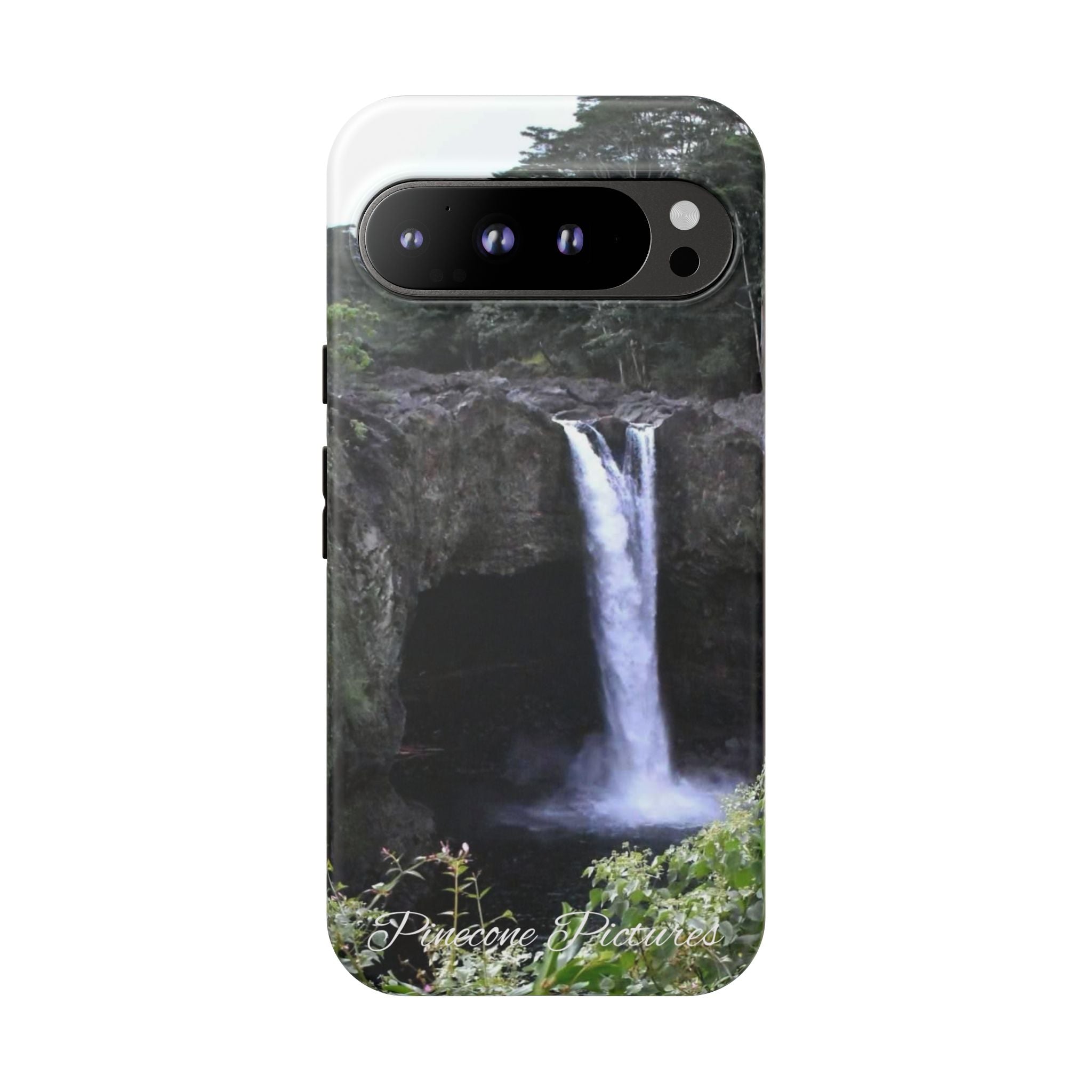 Waterfall Photo Phone Case - Scenic Nature Phone Case with 'Pinecone Pictures' Signature