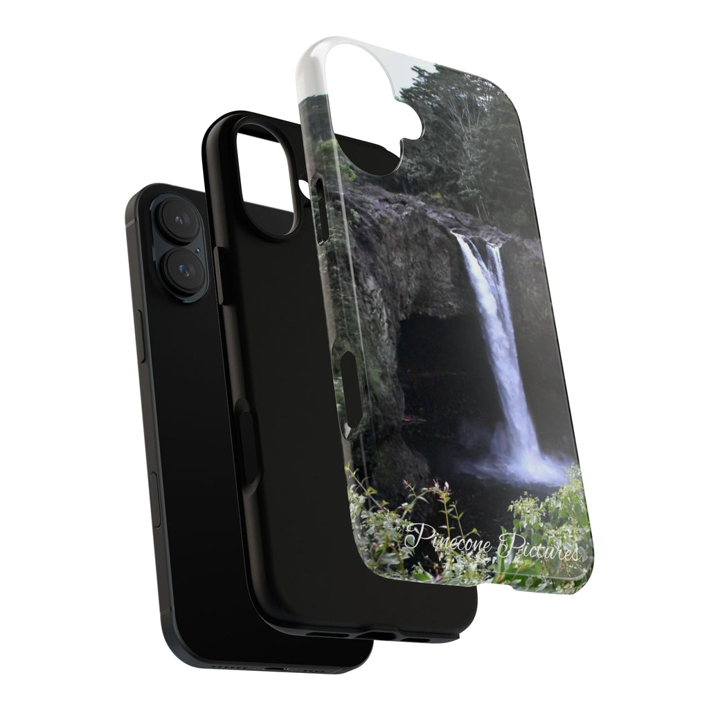 Waterfall Photo Phone Case - Scenic Nature Phone Case with 'Pinecone Pictures' Signature