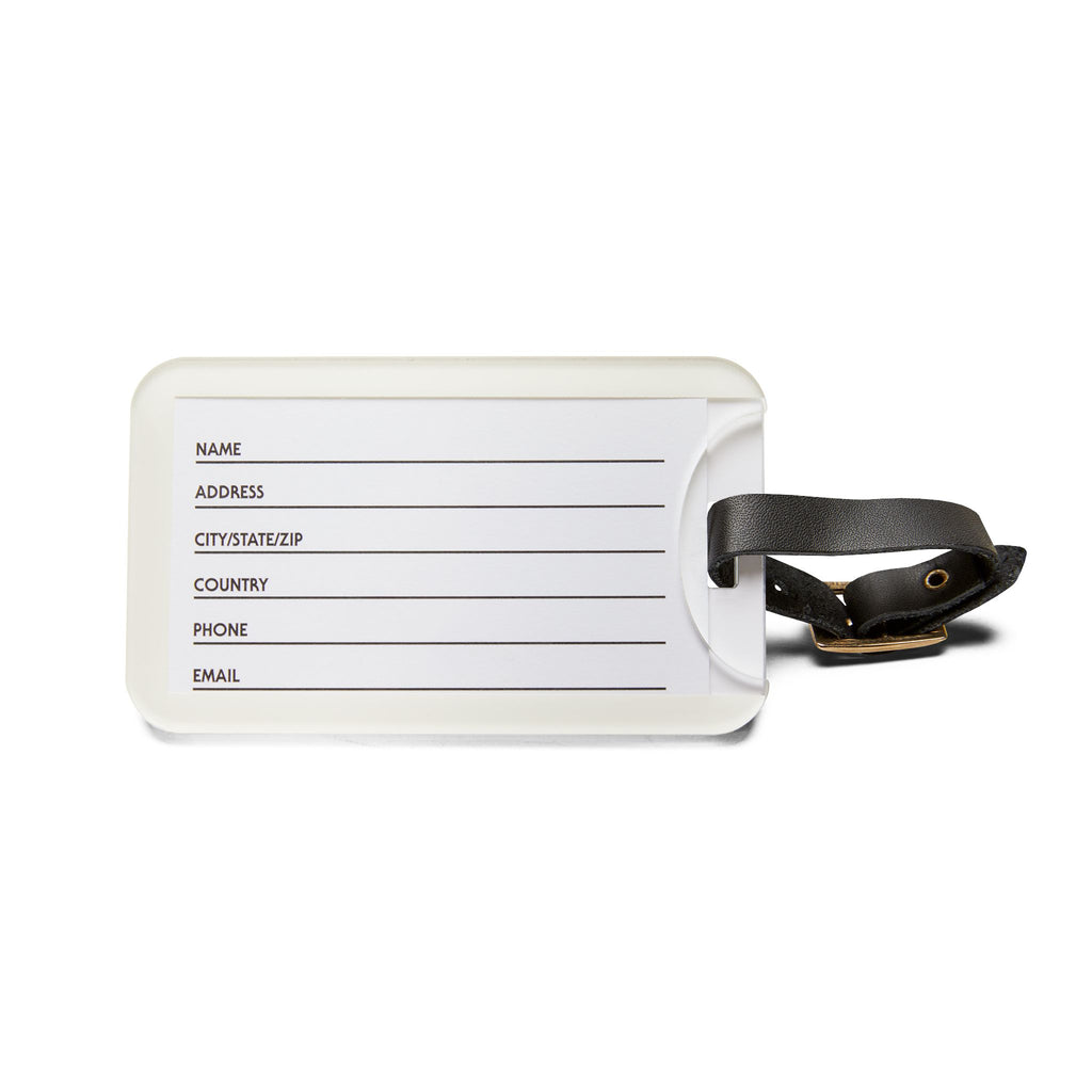 Blue Sky Jet Stream Luggage Tag — Travel ID with Contrail Design